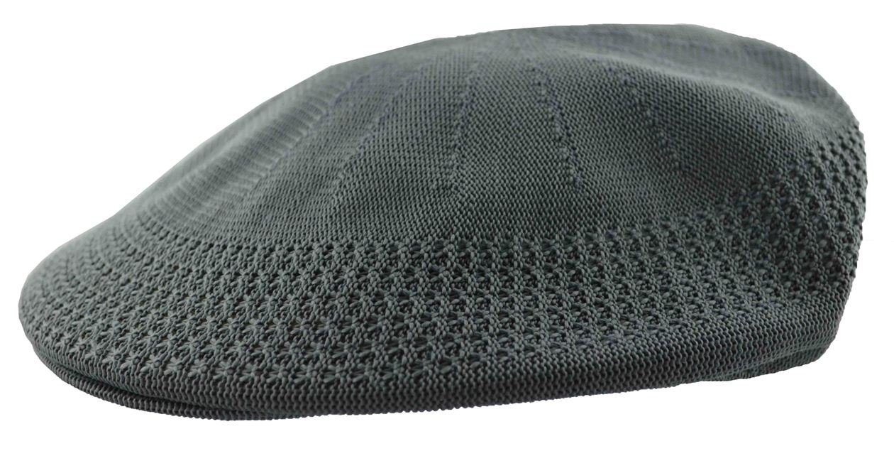 MLN Men's Mesh Ivy Cabbie Cap Charcoal Gray
