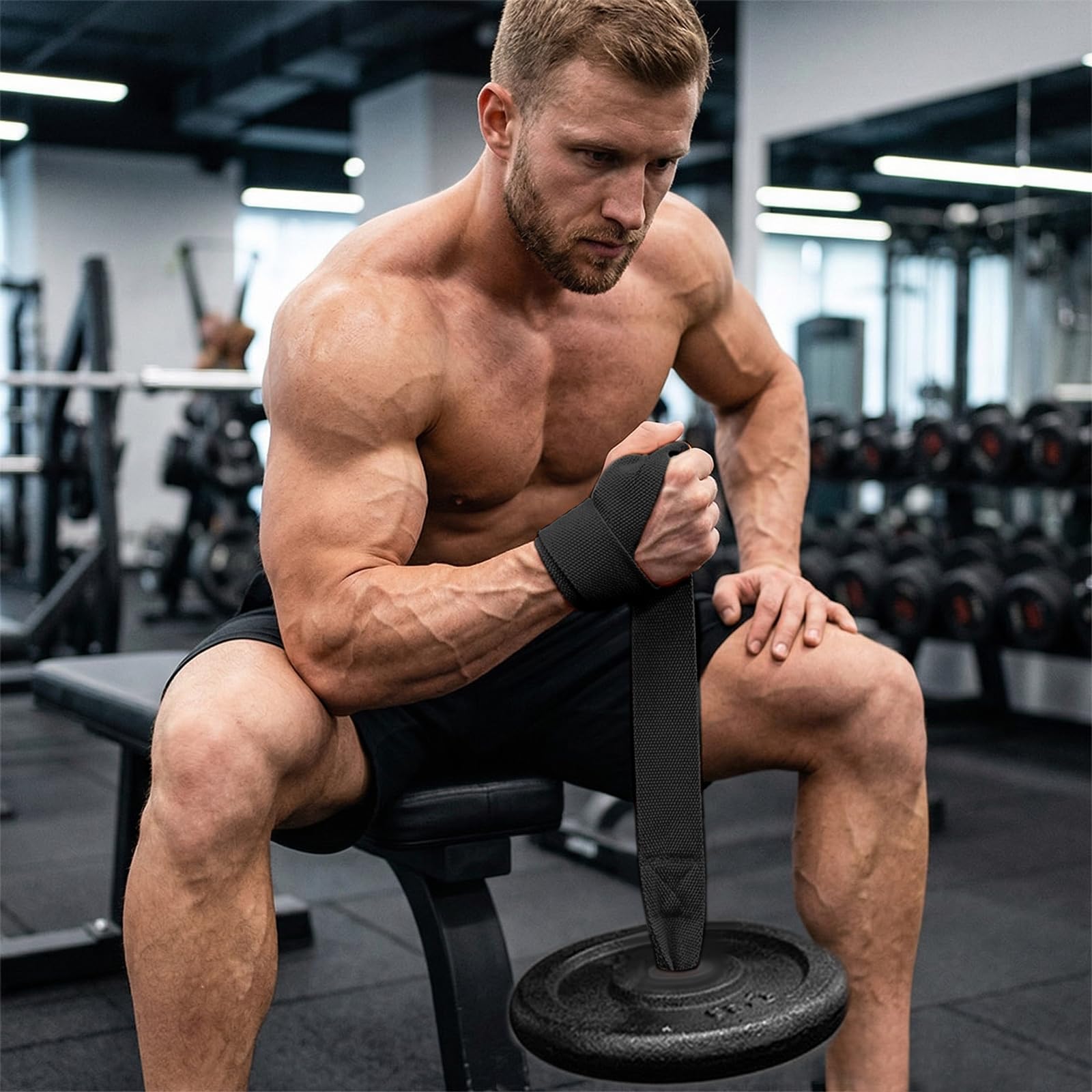 flintronic Pasek do treningu siłowania się na rękę, ulepszony pasek ładujący do treningu przedramienia nadgarstka i bicepsów, wielofunkcyjny sprzęt treningowy