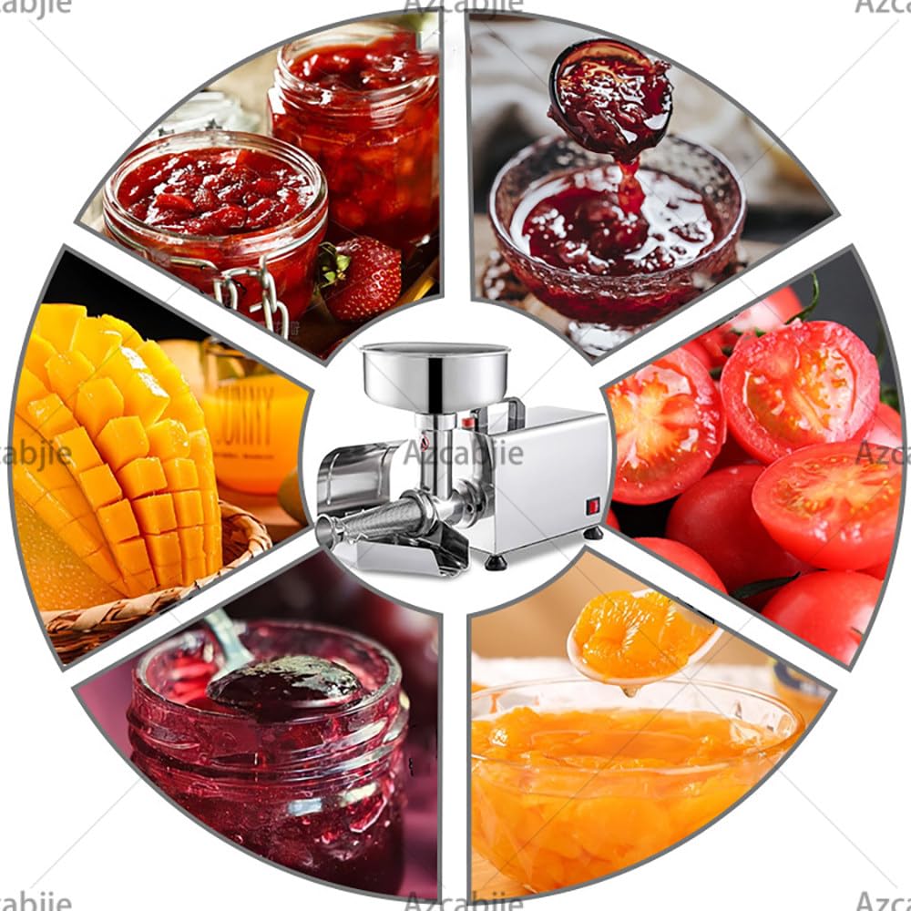 Spremi Pomodori E Colino in Acciaio Inox | Macchina per Salsa Di Pomodoro Da 450 W,Passaverdure Elettrico in Acciaio Inox Pressa per Salsa Di Pomodoro,Fragole Mirtilli
