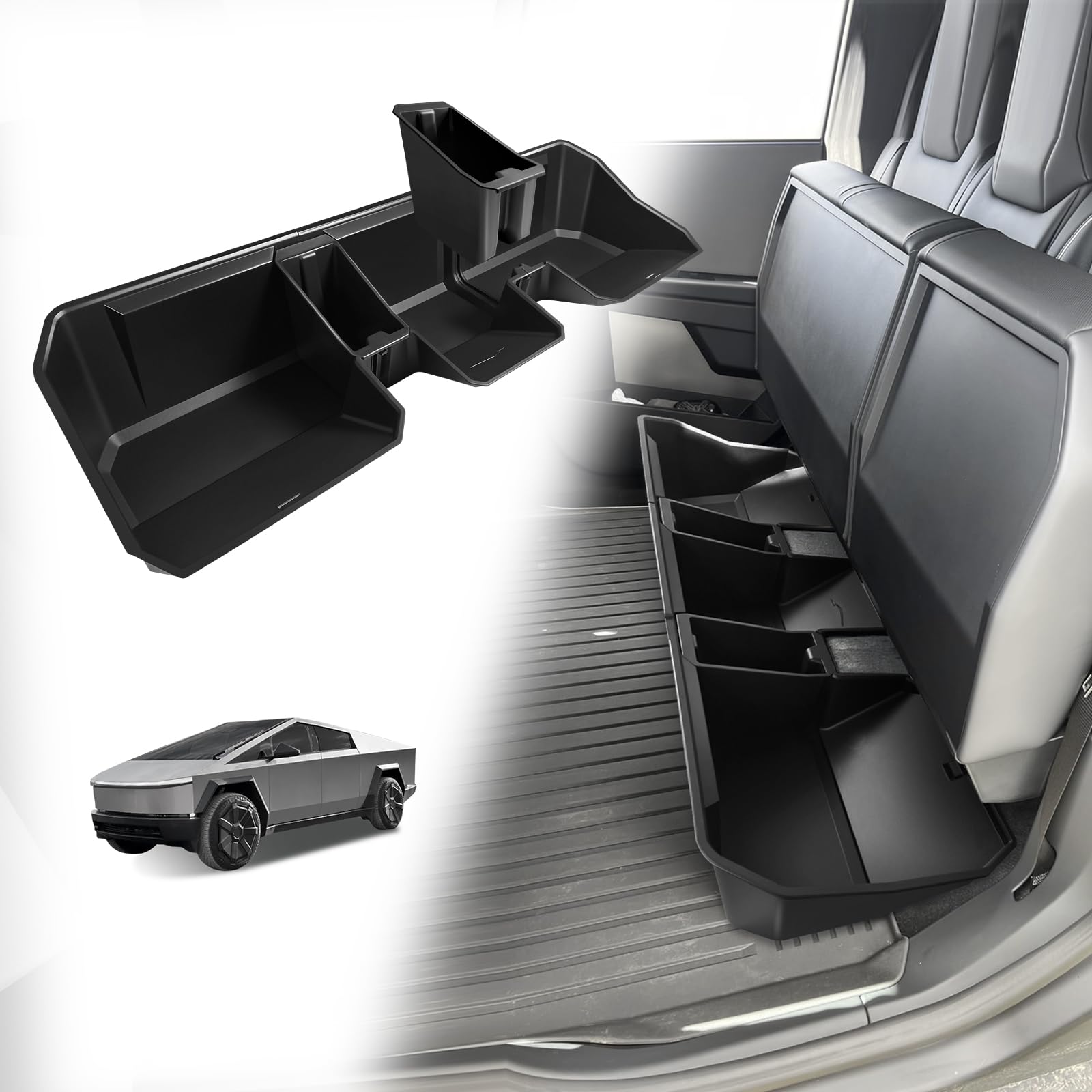 Photo 1 of VaultsOnWheels Under Seat Storage Box for Tesla Cybertruck (2024+)
