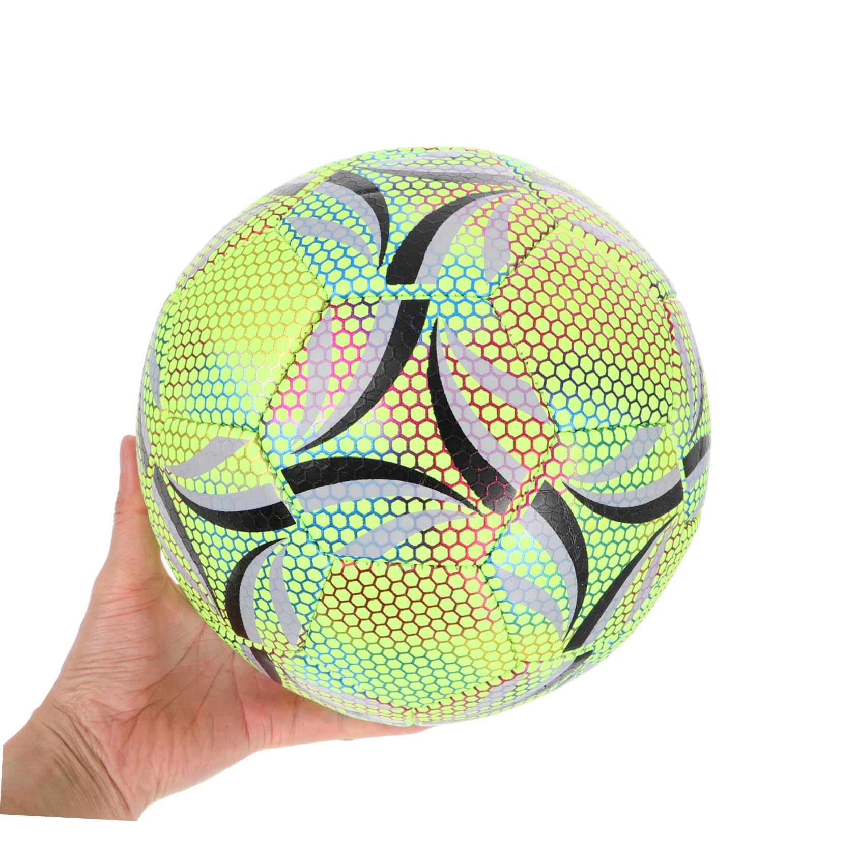 VICASKY Pallone Calcio Junior Robusto e Resistente per Adolescenti e Adulti Design Ergonomico per Miglior Controllo per Allenamenti e Partite Serali