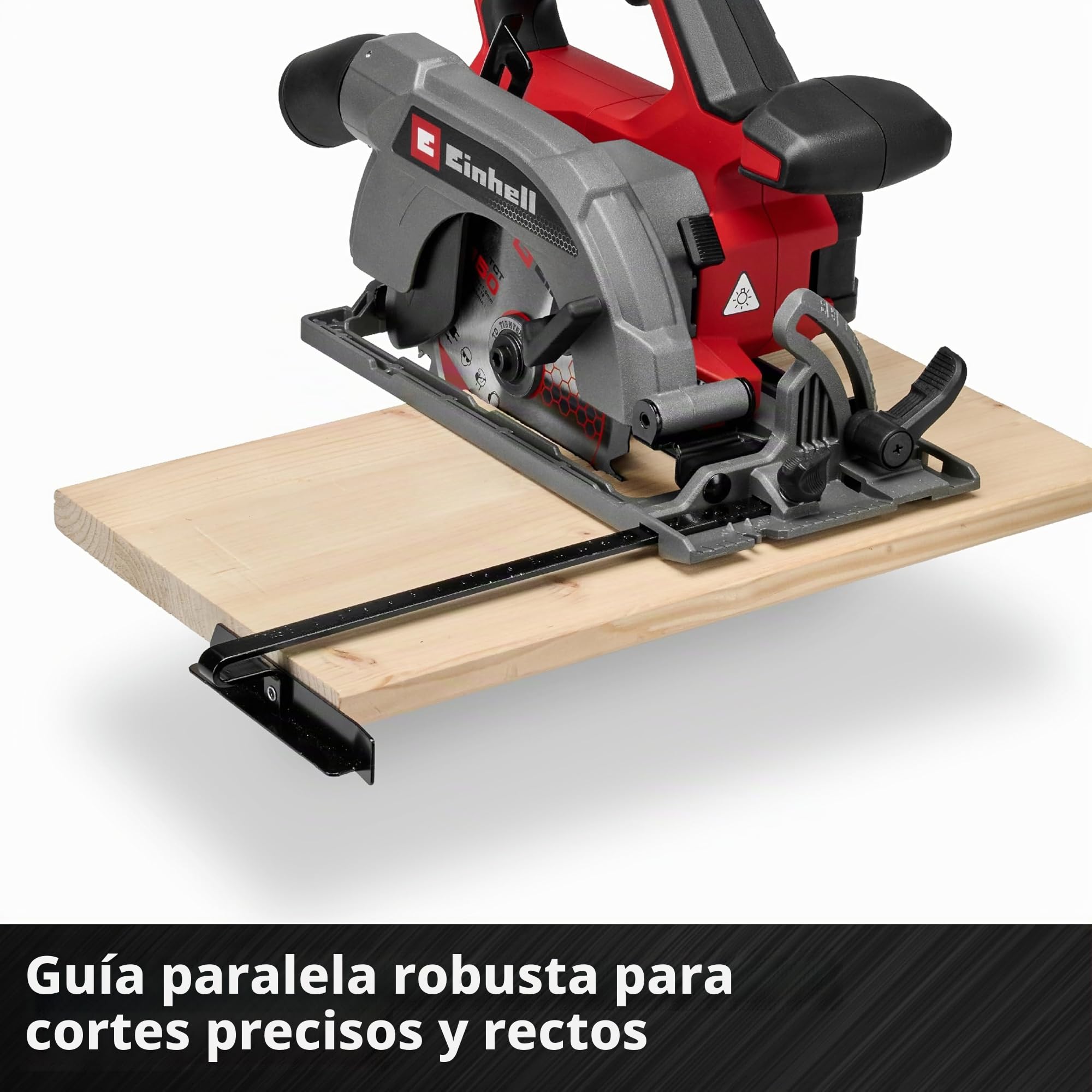 Einhell batería sierra circular manual TE-CS 18/150-2 Li Solo Power X-Change (18 V, hoja de sierra: Ø150 mm, profundidad de corte: 49 mm, ajuste sin herramientas, sin batería)