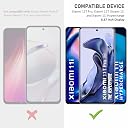 SupCares Tempered Glass for Xiaomi 11T Pro, Xiaomi 11T, Xiaomi 11i and Xiaomi 11i Hypercharge (6.67 Inch) With Installation Kit | 9H Edge to Edge Screen Protector|Black gallery image