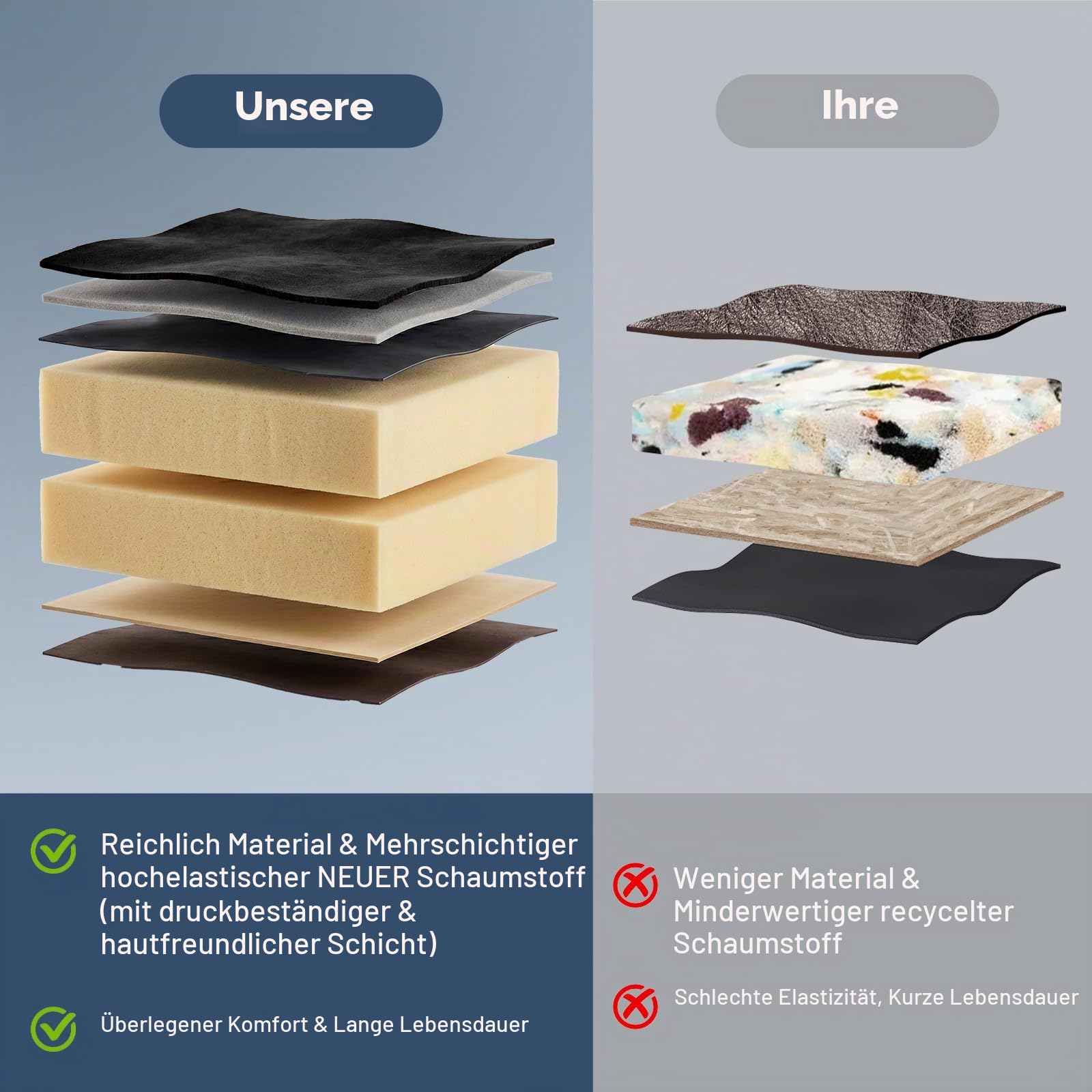 ELUCHANG Esszimmerstühle 2er Set, 360°Drehbar, Mehrschichtiger Dicker Schaumstoff Stuhl mit Hohen Armlehnen, Schwarz Samt, Gekreuztes Metallgestell bis 150KG, für Schlafzimmer Küche Wohnzimmer