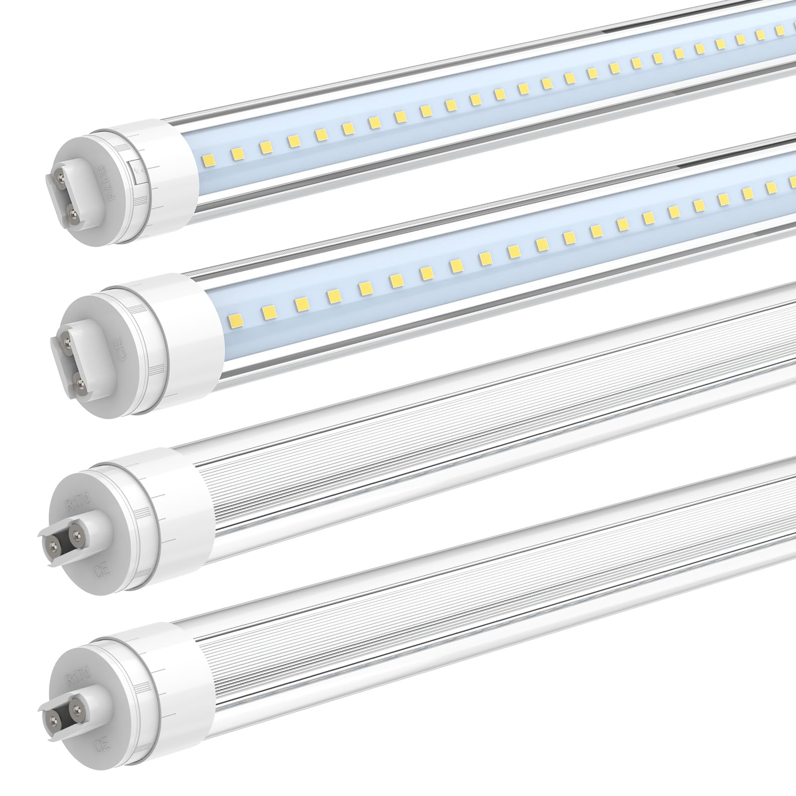 Photo 1 of JESLED 360 Degree T8 T10 T12 5ft 28w LED Tubes, R17D/HO Base, 4-Pack