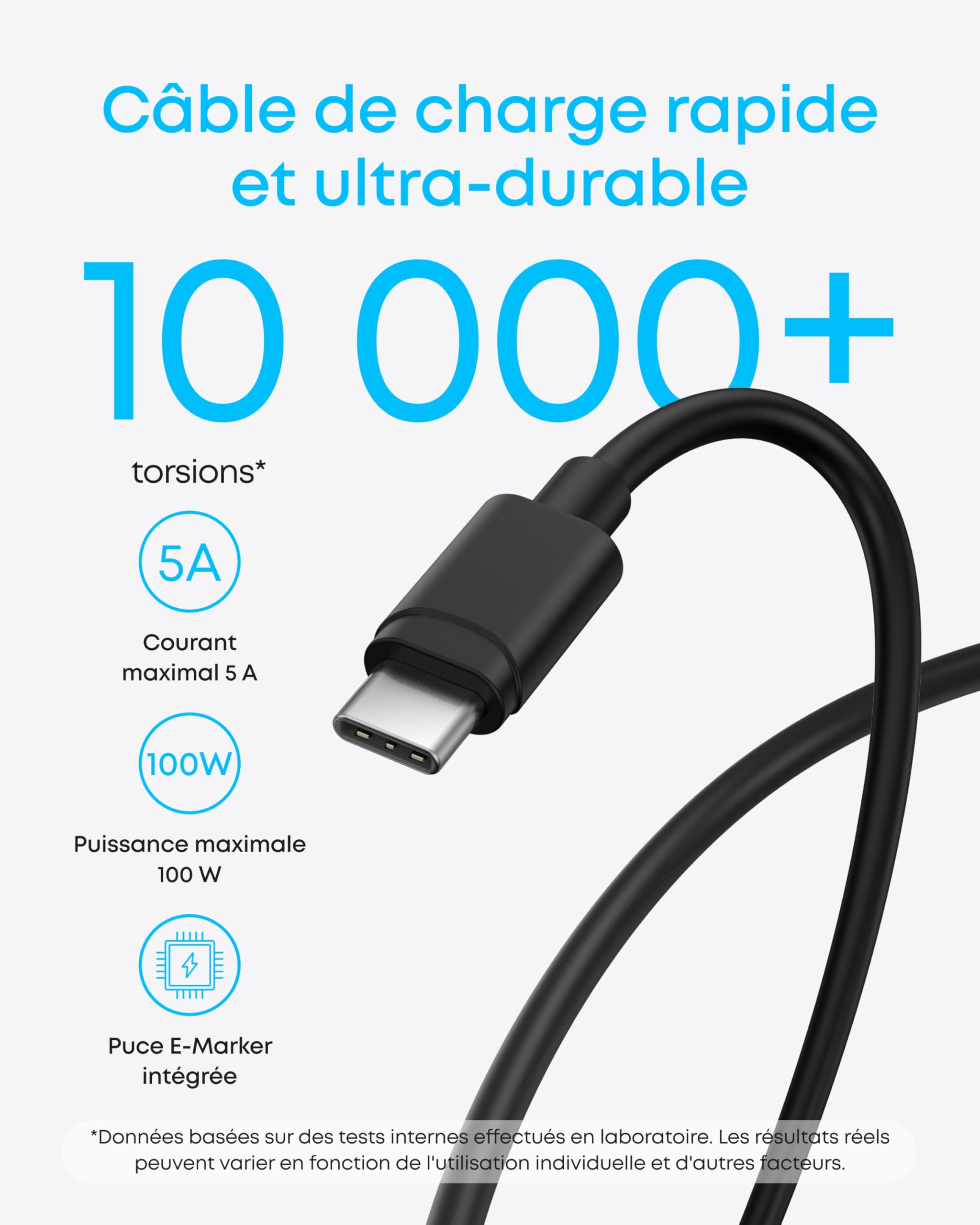 Anker Chargeur USB C Rapide 45 W,Chargeur iPhone Samsung Charge Rapide avec câble USB C,Compatible PPS,pour Samsung Galaxy S24 Ultra/S24/S23+/S23/S22/Note20,iPhone 17/17 Pro,Pixel,et Bien Plus Encore