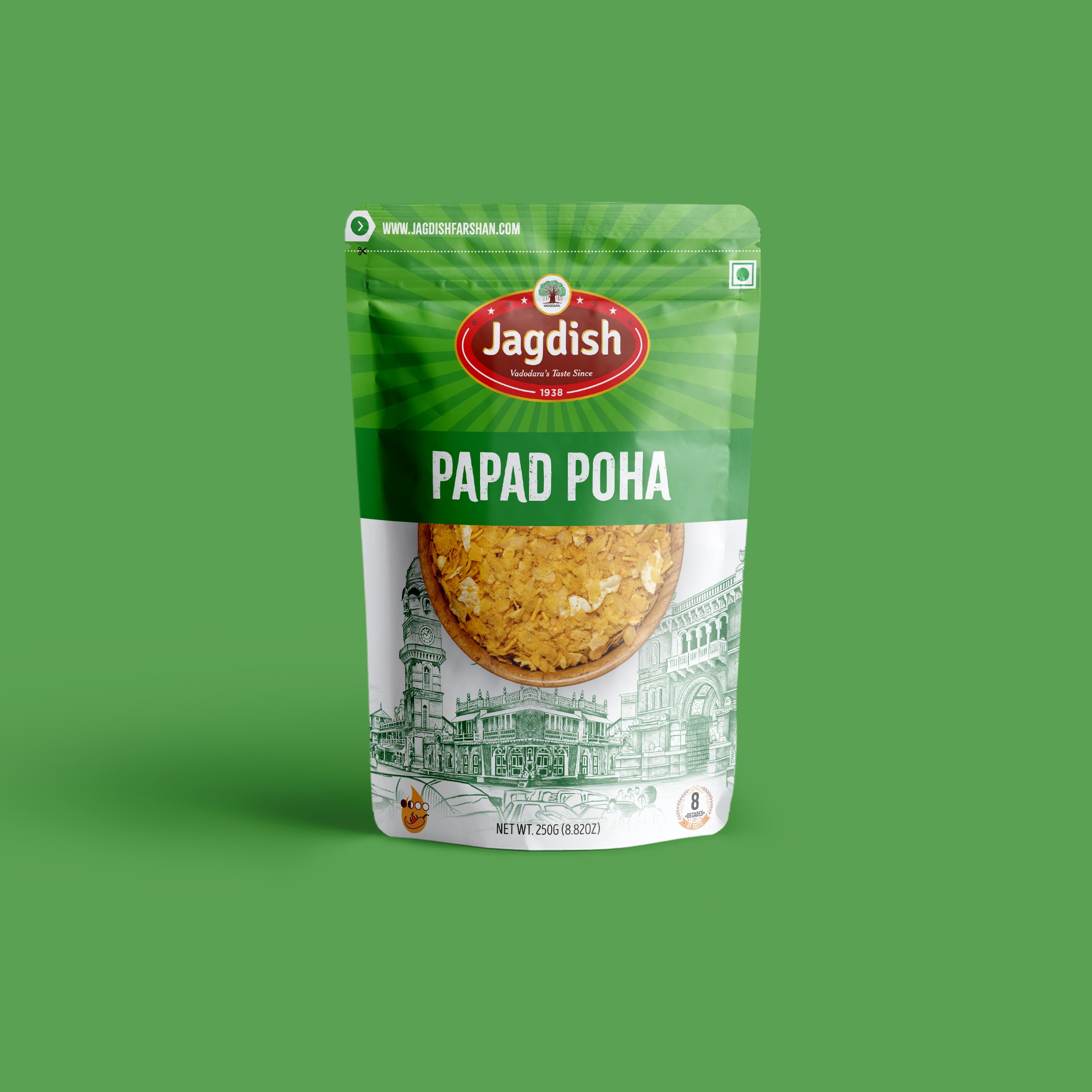 Jagdish Farshan Papad Poha, Flattened Rice with Roasted Papad Namkeen, 250g (B0DHVMHYBH) Amazon Price History, Amazon Price Tracker