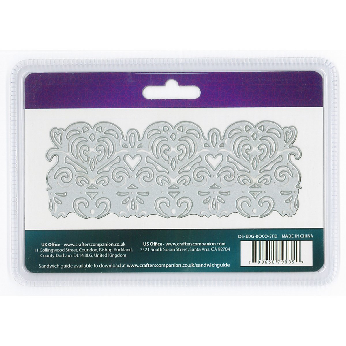 Crafter's Companion Die'sire Thin Metal Die, Silver