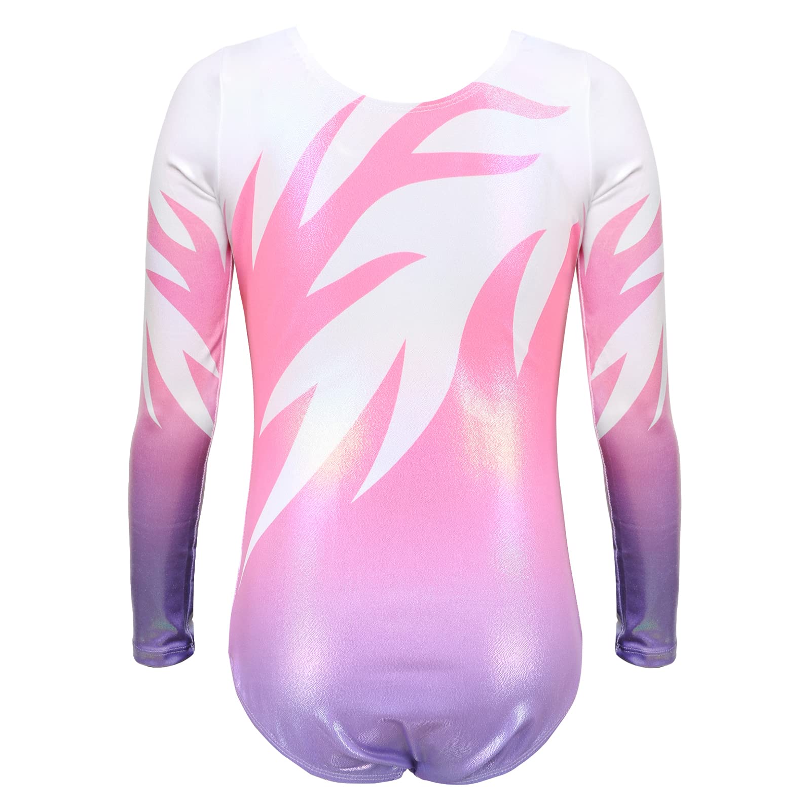 Bezioner Maillot de Gimnasia Leotardos de Danza Body Ballet Clásico Sin Mangas/Manga Larga para Niña 3-14 Años — view 2