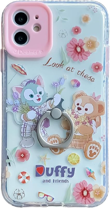 Amazon Co Jp Iphone13ステラルー ダッフィー シェリーメイ ディズニー リング スマホスタンド Iphoneケース スマホケース 携帯カバー 携帯保護 キャラクター 落下防止 スタンド機能 耐衝撃 脱着簡単 おしゃれ かわいい 軽量 プレゼント 友達集まり ピンク 家電 カメラ