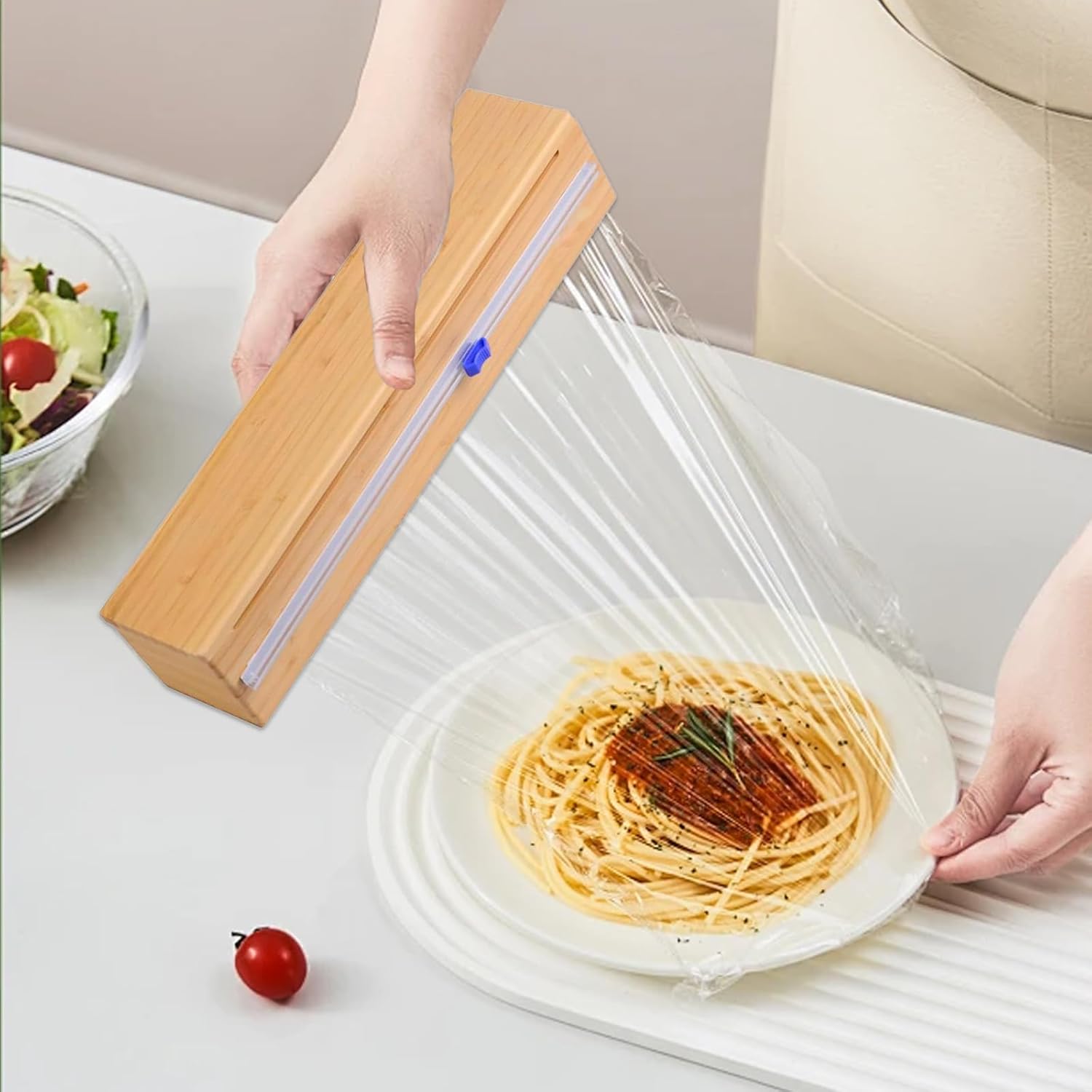 Plastic with Cutter for Aluminum Foil, Plastic Wrap and Wax
