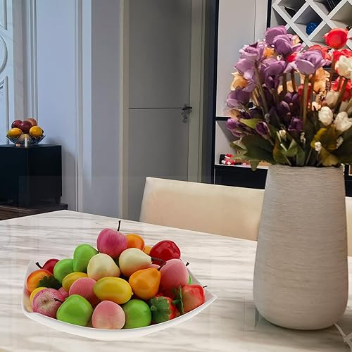 Miniatura 7 de Gresorth Mini fruta falsa manzana pera, tomate, melocotón, limón, fresa, juguete de cocina artificial, decoración de fiesta en el hogar