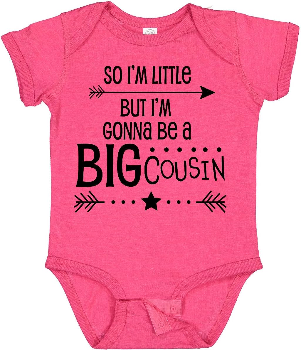 inktastic So I'm Little, But I'm Gonna Be a Big Cousin Baby Bodysuit