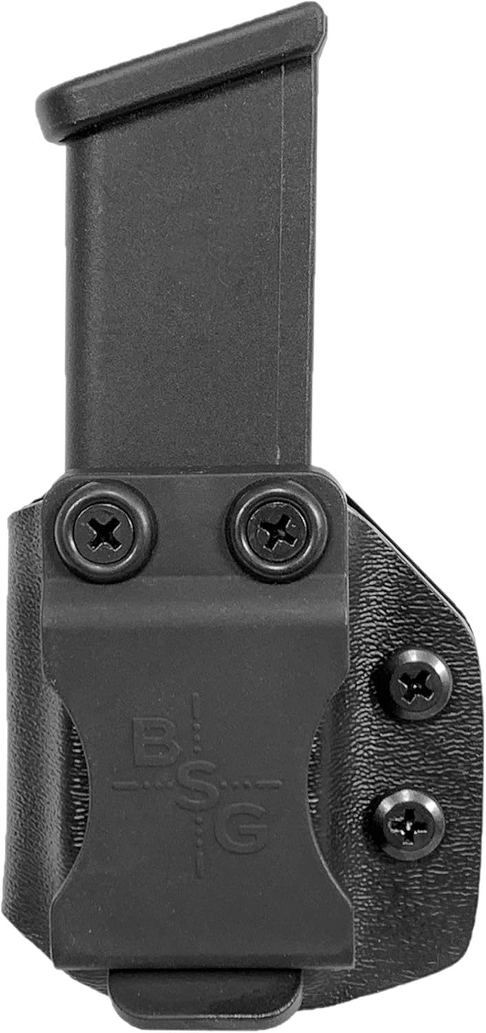 Black Scorpion Outdoor Gear Universal Ambidextrous IWB Kydex Double Stack Magazine Pouch | Mag Carrier fits All 9mm .40
