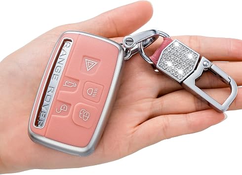 for Land Rover/Jaguar Key Fob Case Cover,Compatible with Evoque Velar Sport Discovery,Freelander2,LR4 F-PACE, F-Type,XF,XJ,XE