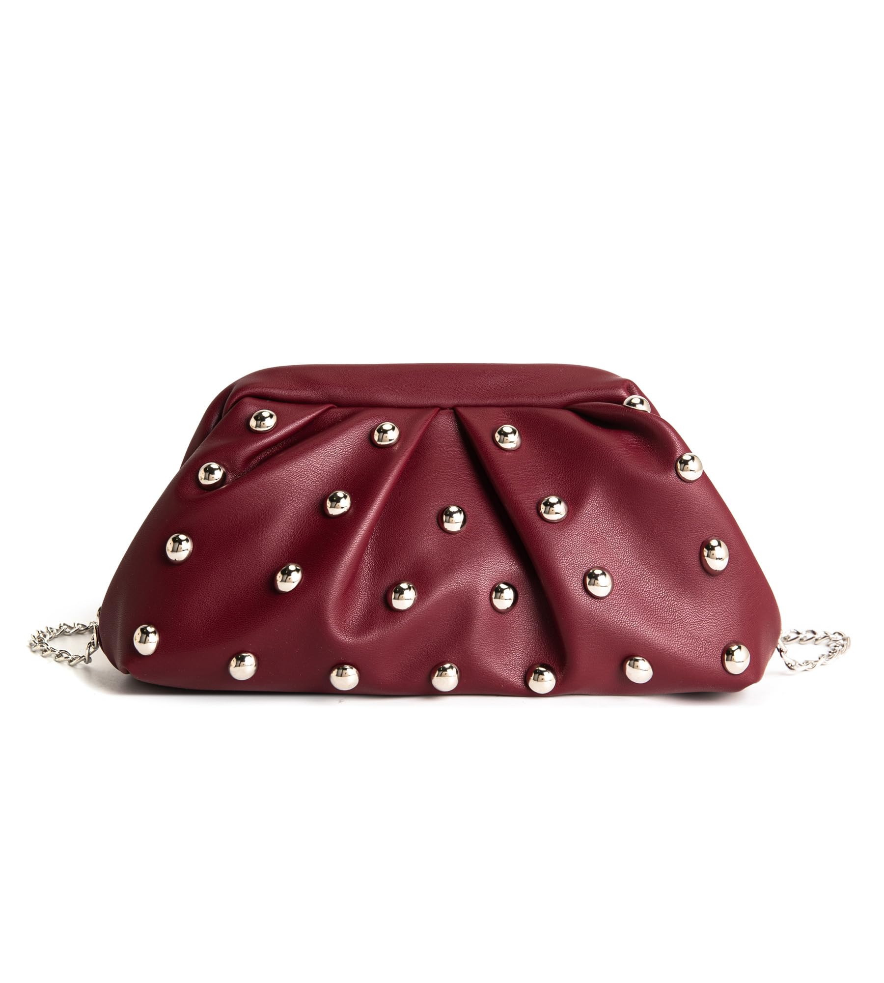 KingTo Soft Cloud Clutch Purse for Women, Rivet Dumpling Crossbody Bag