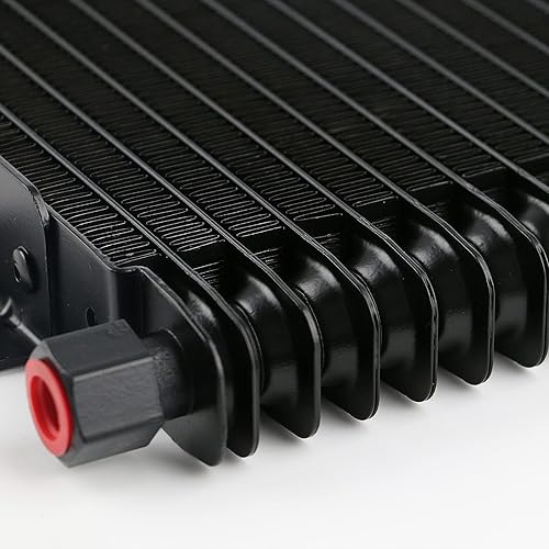 Miniatura 4 de PACEWALKER Enfriador de aceite de transmisión 40,000 GVW baja caída de presión LPD47391 47391 con accesorios de montaje (versión actualizada, negro)