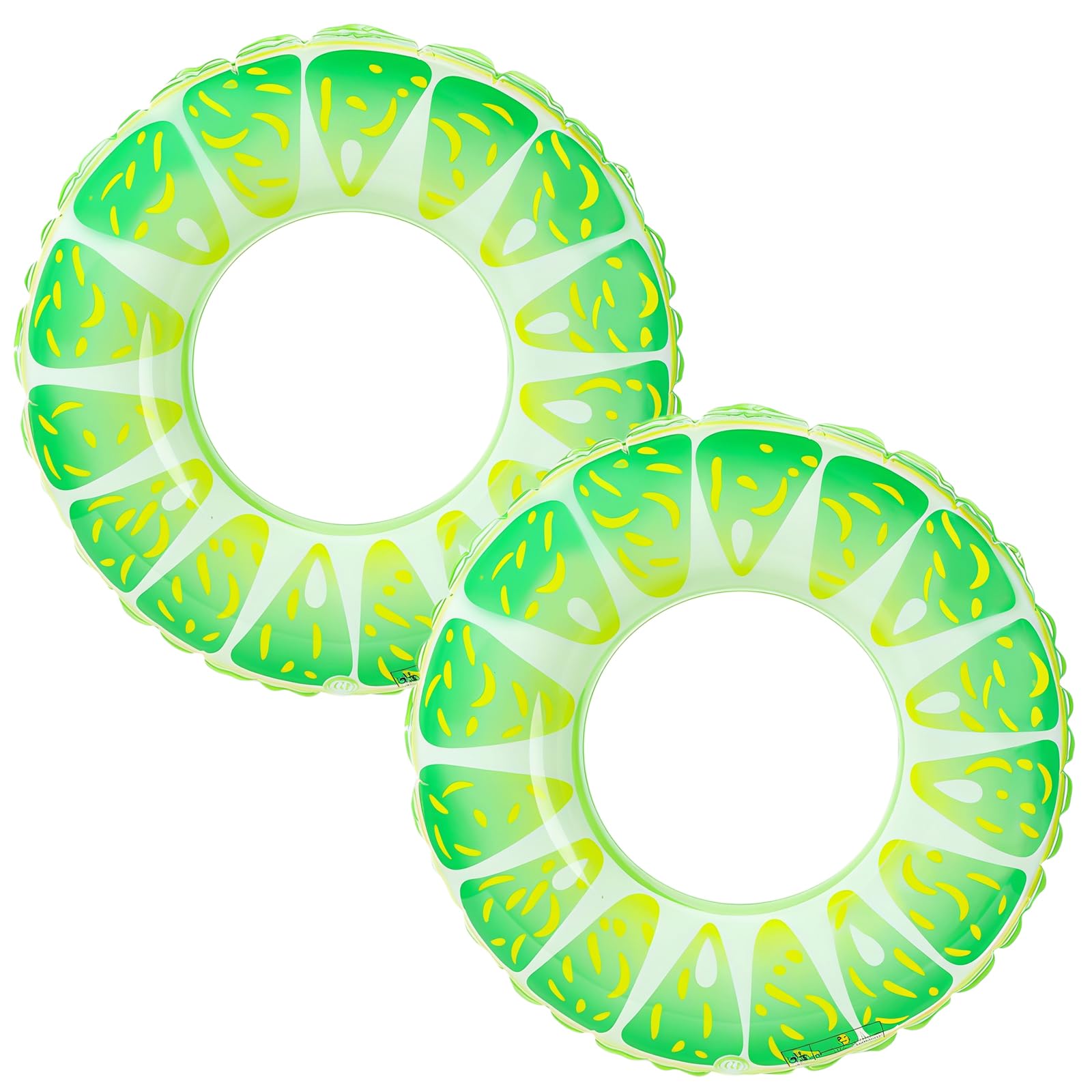 2 Pack Kids Inflatable Swimming Rings,Fruit Print Swim Rings for Adult Kid,Swimming Ring Inflatable Rubber Rings Pool Floats for Boys Girls Women Paddling Pool,Beach,Holiday and Summer Water Play