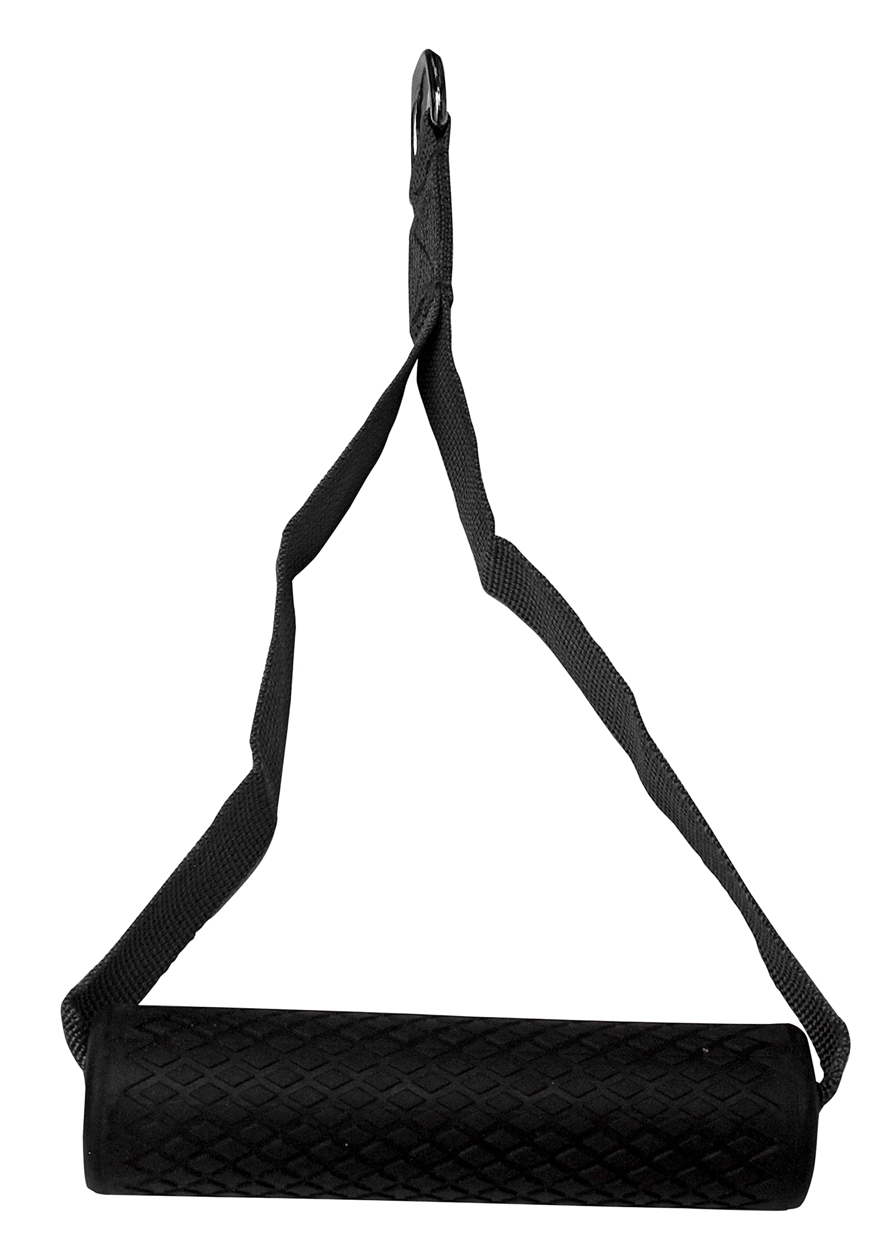 USI UNIVERSAL Cable Machine Attachment, STIRRUP Soft Grip Exercise Handle LAT Pulldown Attachments For Home Gym, Triceps Pull Down Attachment, Cable Machine Accessories For Home Gym (Black Pack of 1)-image-25