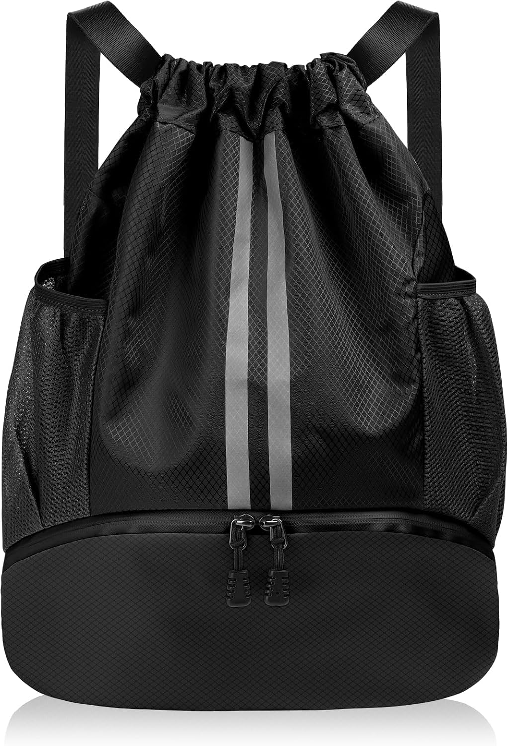 hespa Large Capacity Sports Drawstring Backpack for Men & Women | Waterproof Gym & Basketball Bag with Shoe Storage | Fitness, Training, Travel, Hiking & Outdoor Use-picture-16