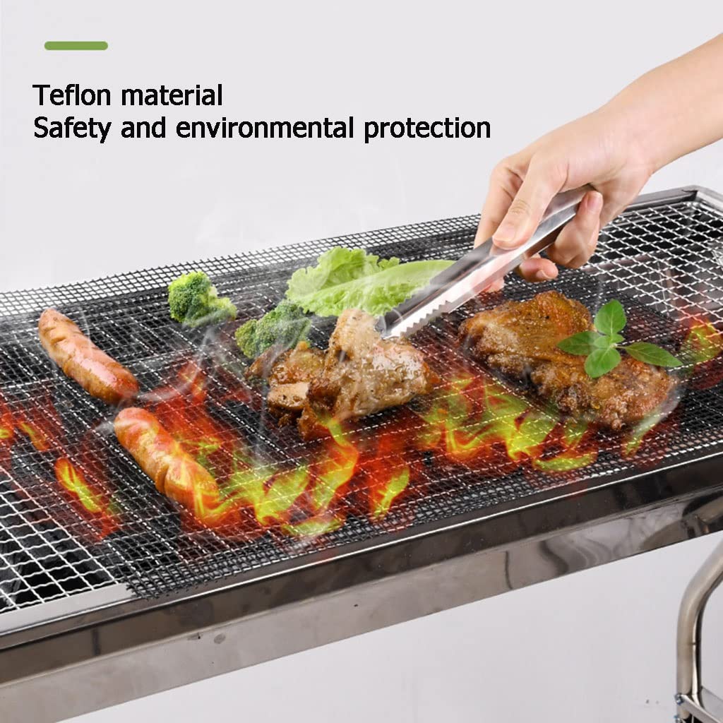 Juego de 5 Teflón Malla Antiadherente Antiadherente Plancha Barbacoa Revestimiento para Horno Resistente Reutilizable Salvamanteles para Gas, Carbón (Color : Style1)
