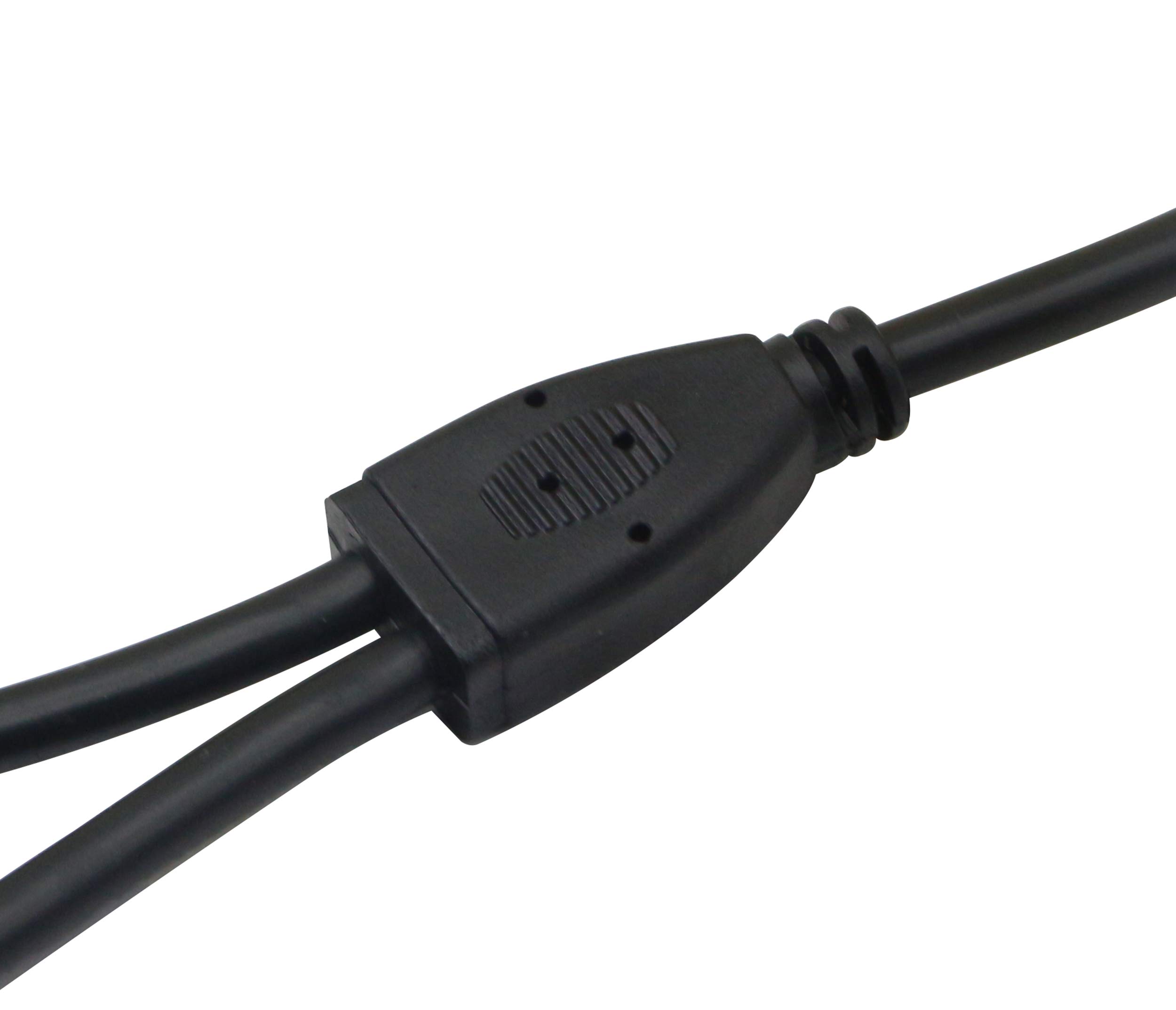 Cavo Splitter Alimentazione Usb 3.0 Connettori 2xa - 1x Micro B