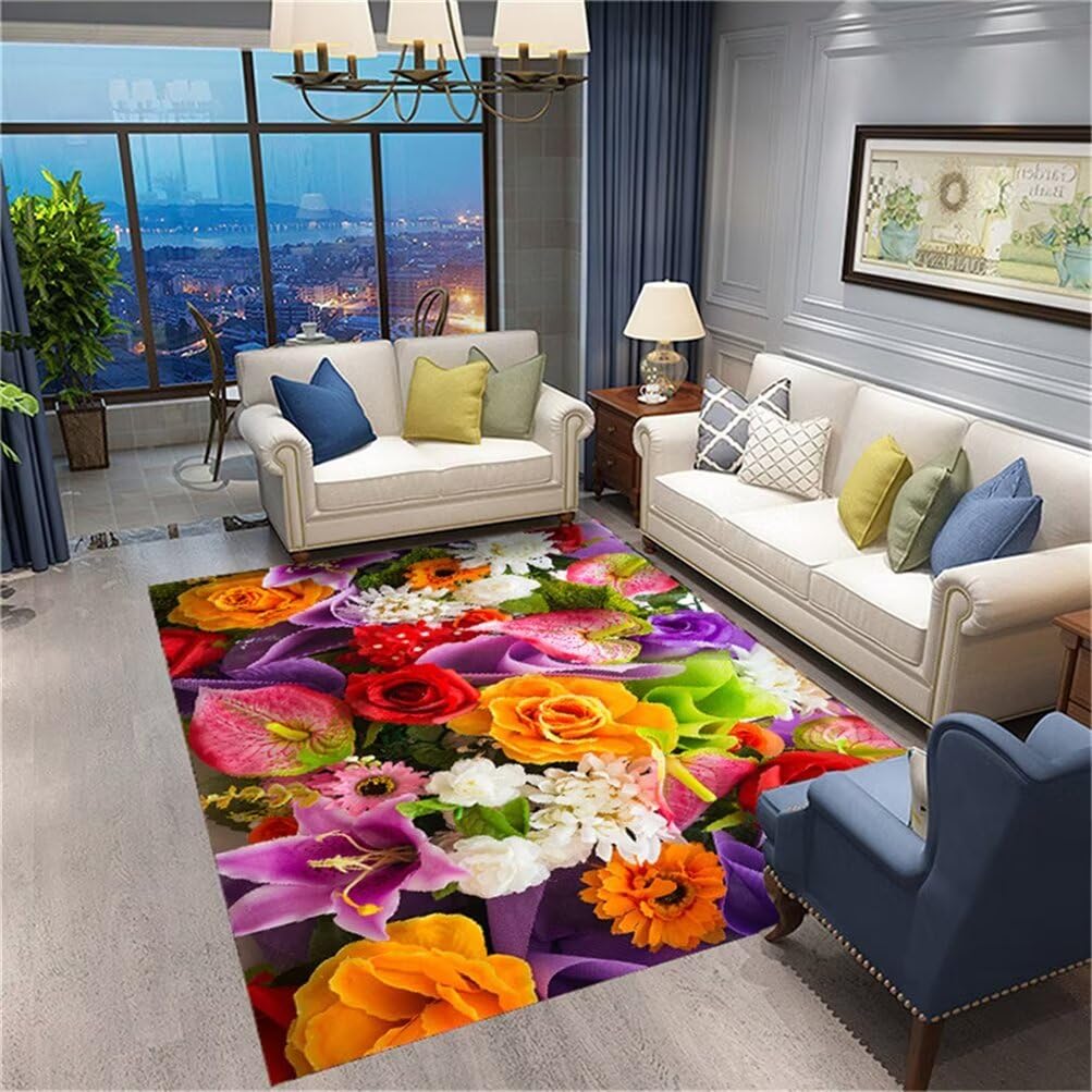 Tapis de chambre floral créez un coin de lecture cosy et chaleureux