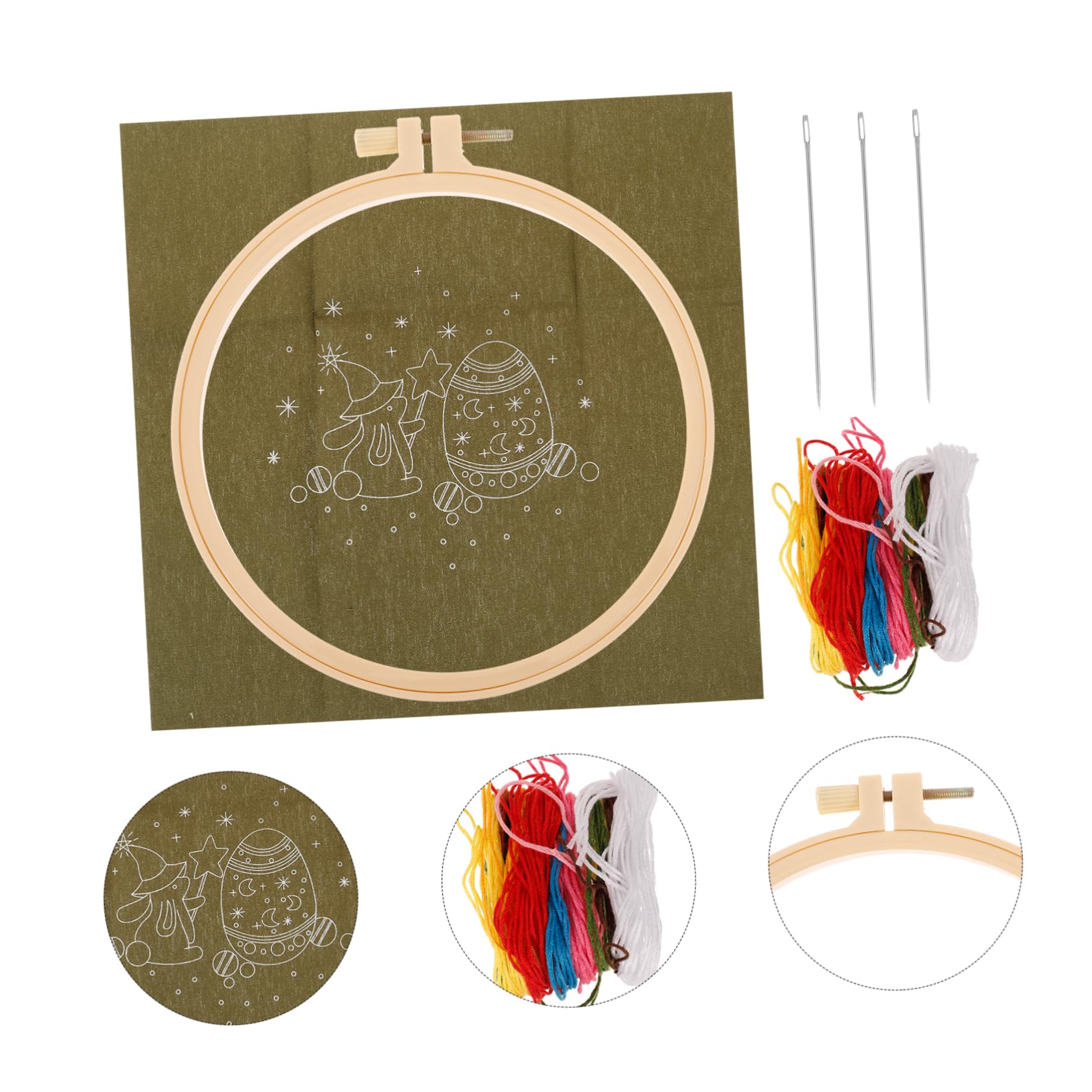 NUOBESTY 5 Conjuntos Kit De Bordado Kits De Manualidades Para Maquina De Bordar Equipo De Tejer De Coser Kit De Manualidades Kit De Costura De Viaje Ropa El Plastico