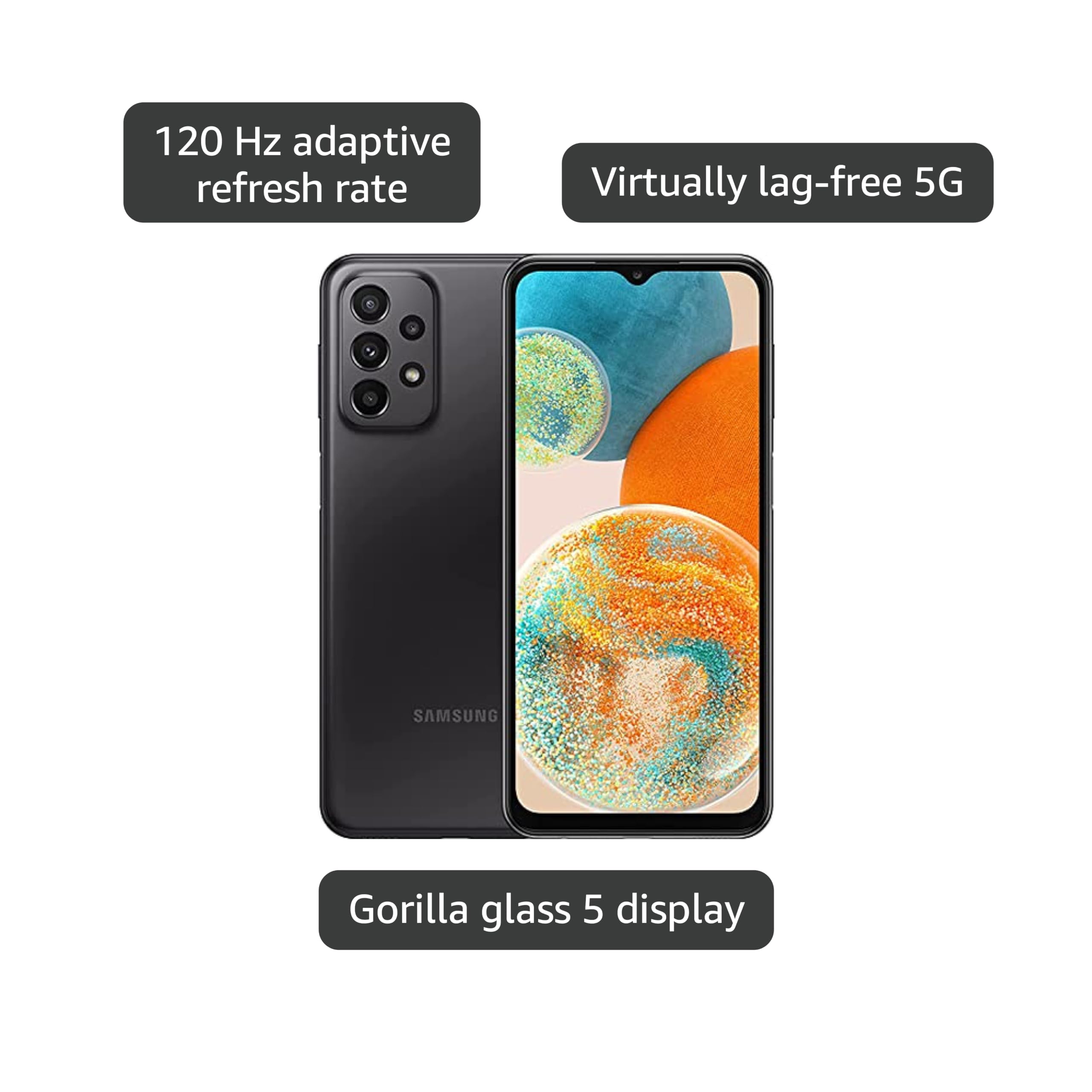 Amazon.com: SAMSUNG Galaxy A23 5G 64GB Black - AT&T (Renewed