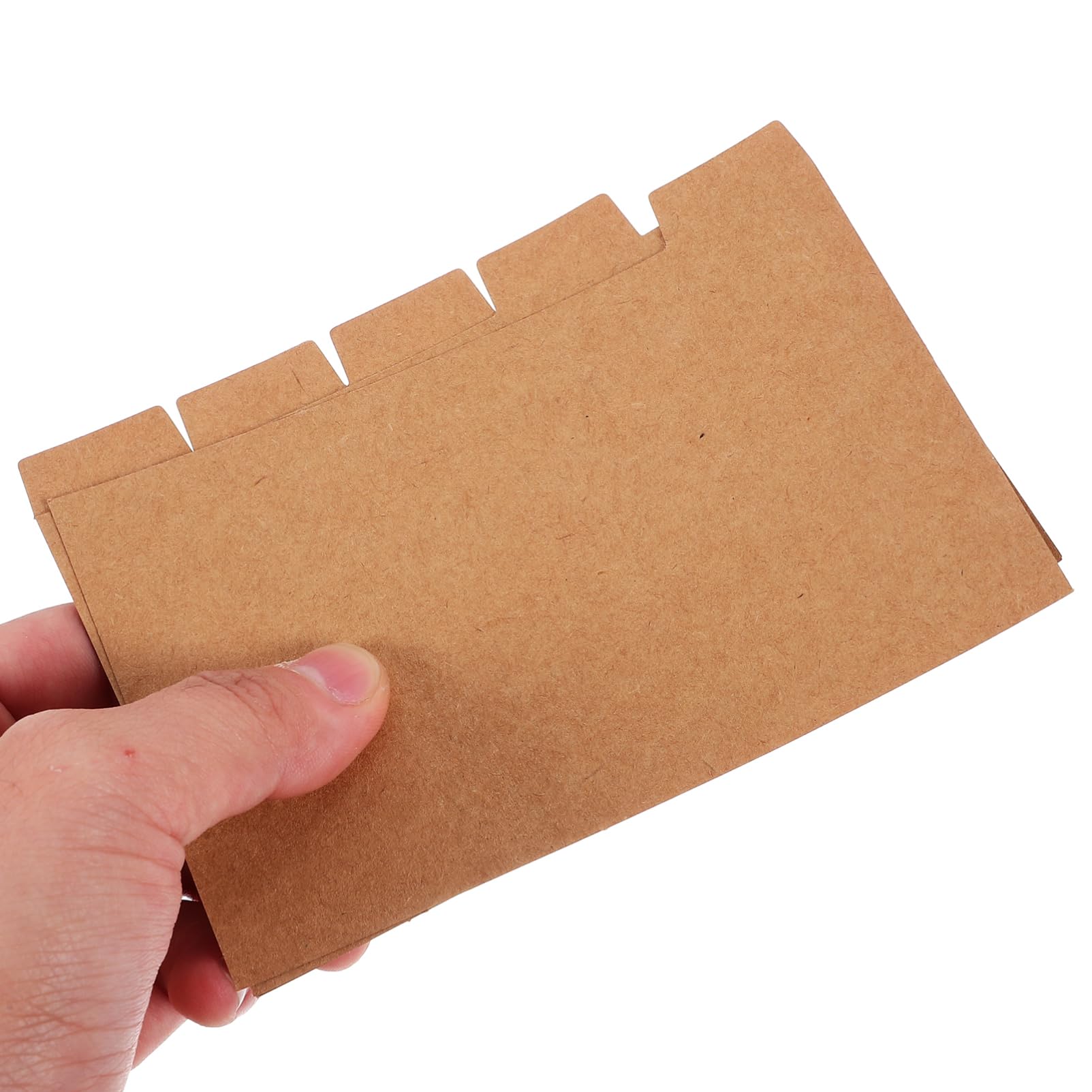 HOMSFOU 80 Sätze Oxford Index Cards Praktische Trennblätter für Ordner pro Set aus Braunem Kraftpapier für Büro und Studium