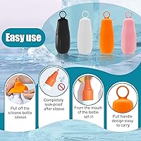 Vista 5 de Accesorio de silicona reutilizable para funda elástica a prueba de fugas, fundas a prueba de fugas, accesorio reutilizable para artículos de tocador