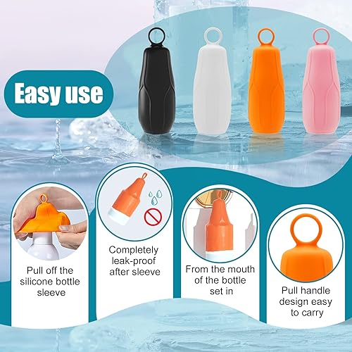 Miniatura 5 de Accesorio de silicona reutilizable para funda elástica a prueba de fugas, fundas a prueba de fugas, accesorio reutilizable para artículos de tocador