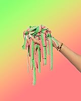 Vista 2 de Sour Strips Sour Candy Belts, Appleberry, bolsas de dulces resellables, 3.4 onzas (paquete de 3)