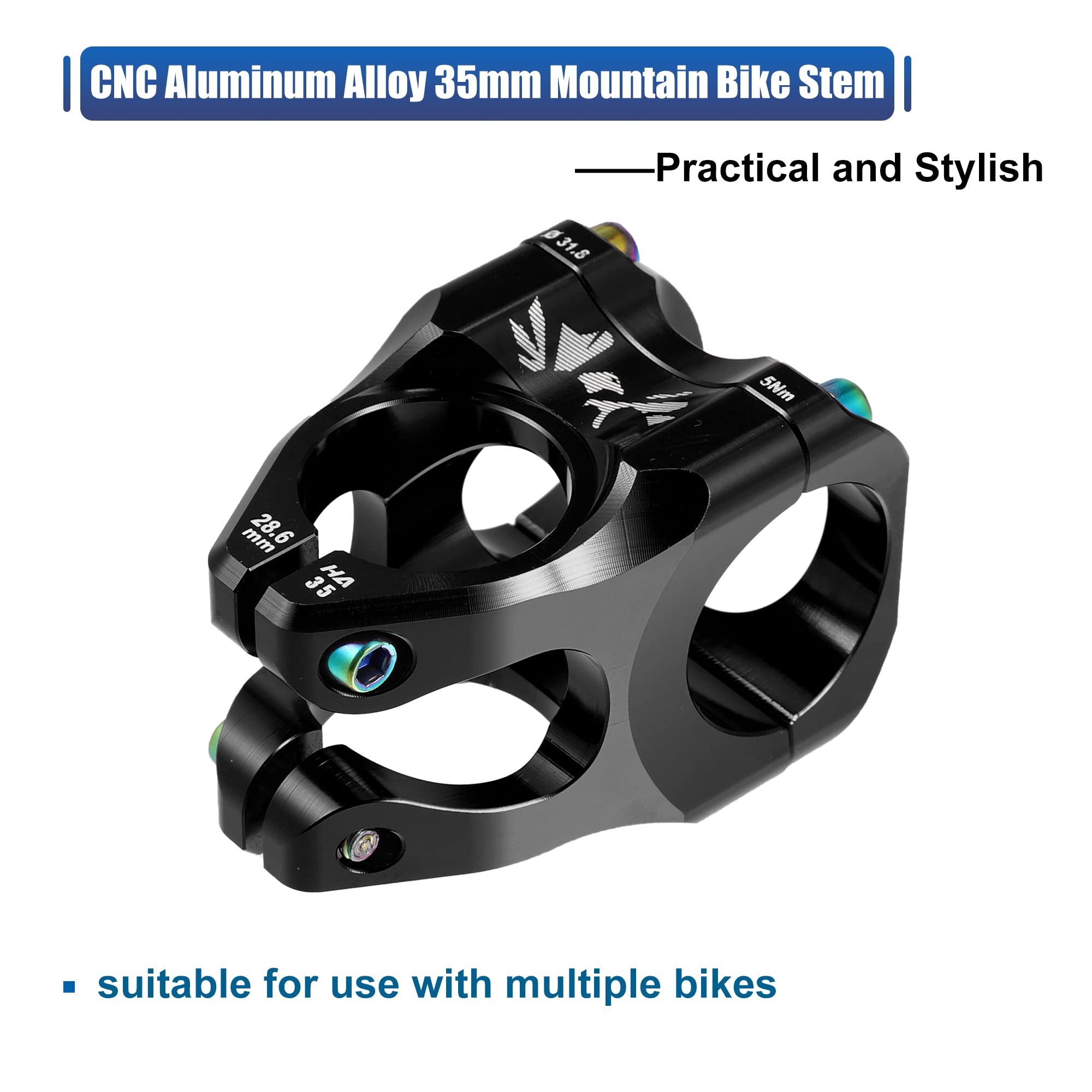 Amazon.com: X AUTOHAUX CNC Aluminum Alloy 35mm Mountain Bike Stem