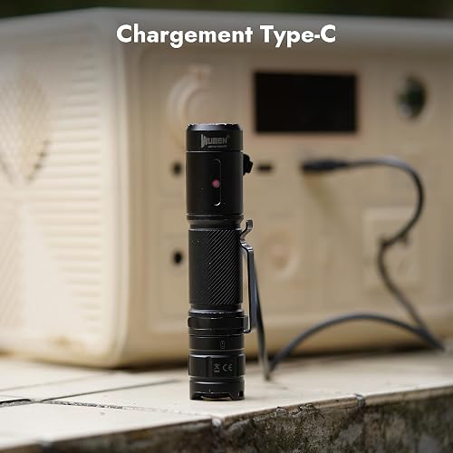WUBEN C3 Torch LED Rechargeable, 1200 Lumens Mini Torch Extremely Bright Tactical IP68 Waterproof Small Torch, 6 Light Modes Flashlight Torch for Outdoor Camping Hiking Emergency - 6