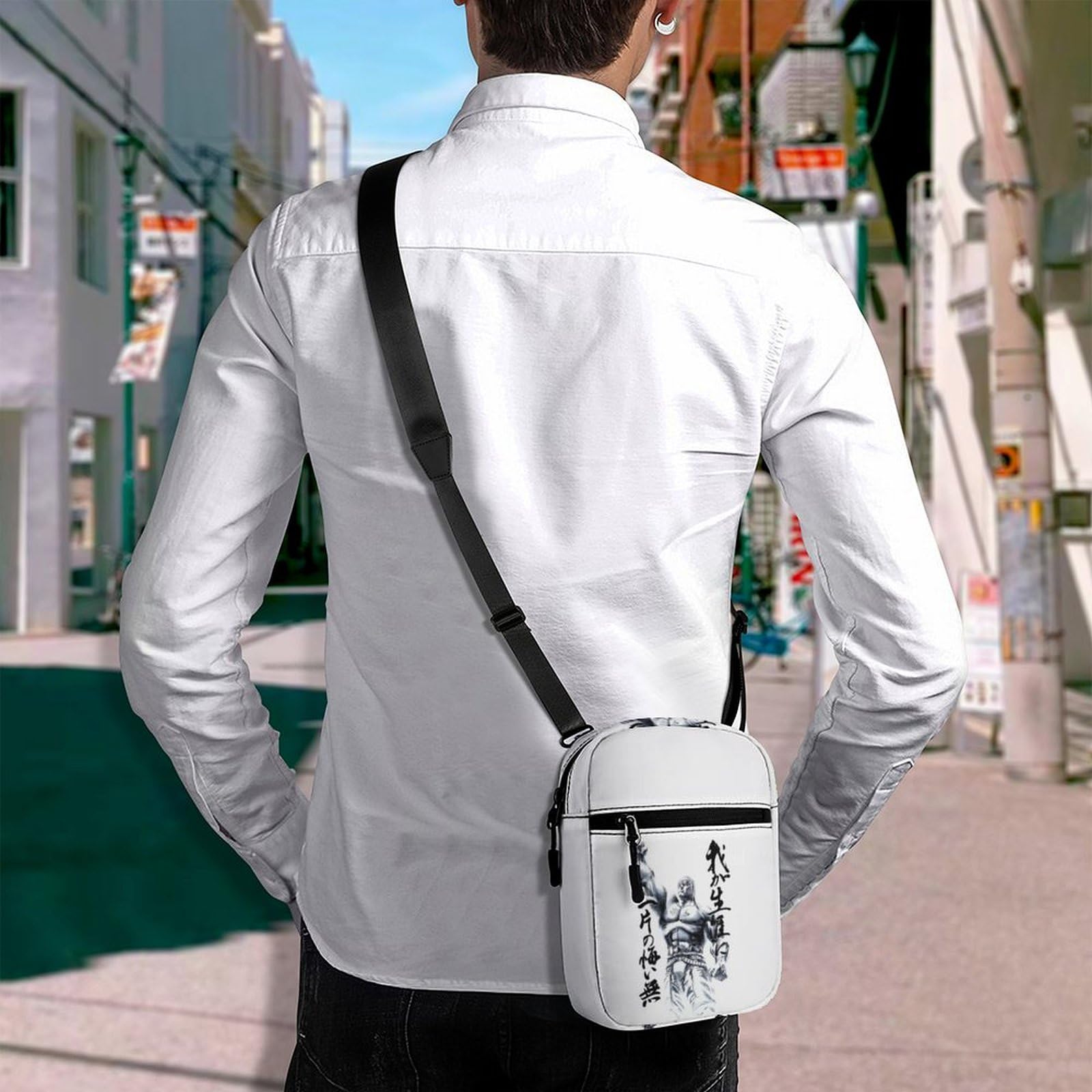 Amazon.co.jp: 北斗の拳 ショルダーバッグ 小さな小銭入れ 携帯電話用