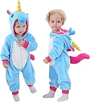 Vista 38 de TONWHAR - Mameluco con capucha, fantástico disfraz infantil de varios animales, como tigre o dinosaurio Multi