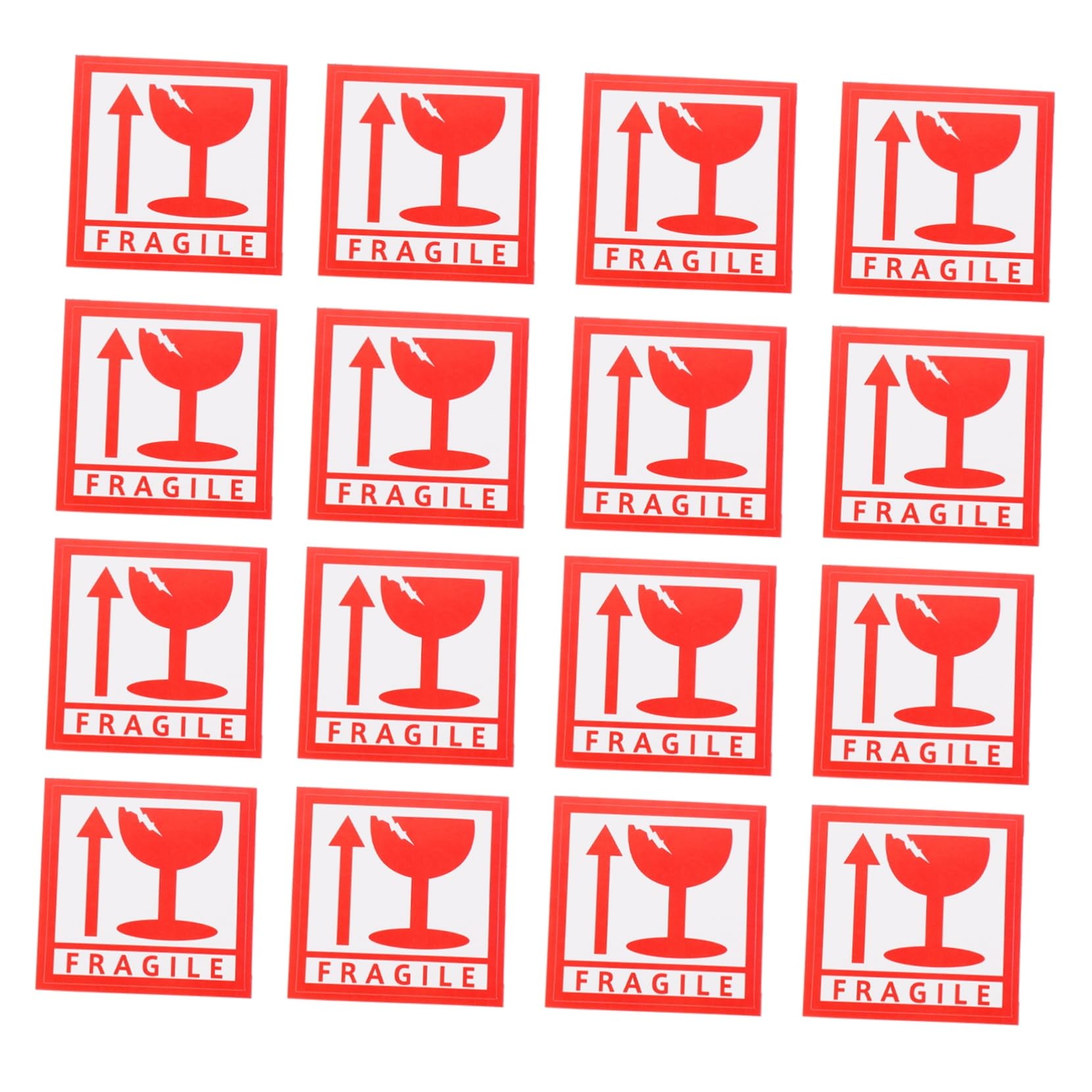 Étiquettes Autocollantes Fragile, Avertissement pour Emballage, Lot de 1000 Pièces, Adhésif Permanent, pour Expédition et Manutention