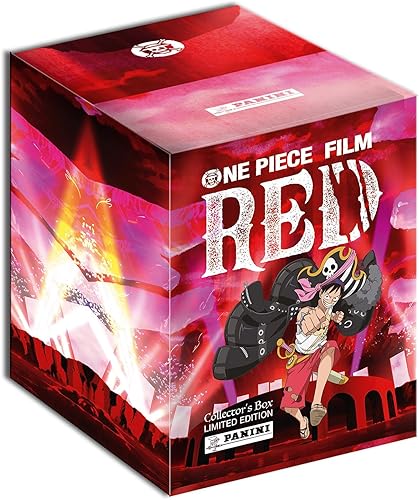 Panini Caja de 20 tarjetas coleccionables rojas de una pieza + folleto, 004666MCOUFC