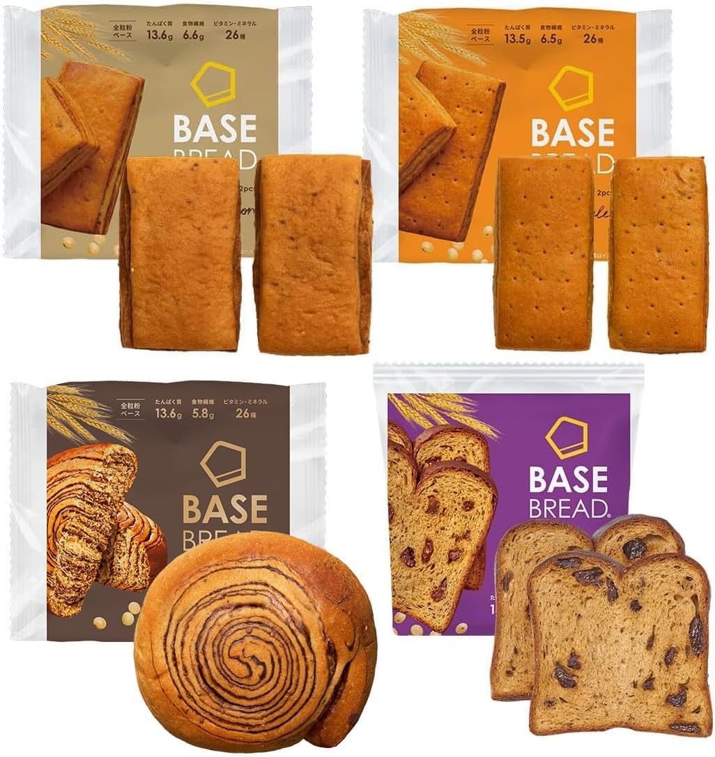 7種80袋BASE BREAD ベースブレッド 楽天市場】ベースブレッド 7種 14袋 パン [チョコ・プレーン・メープル