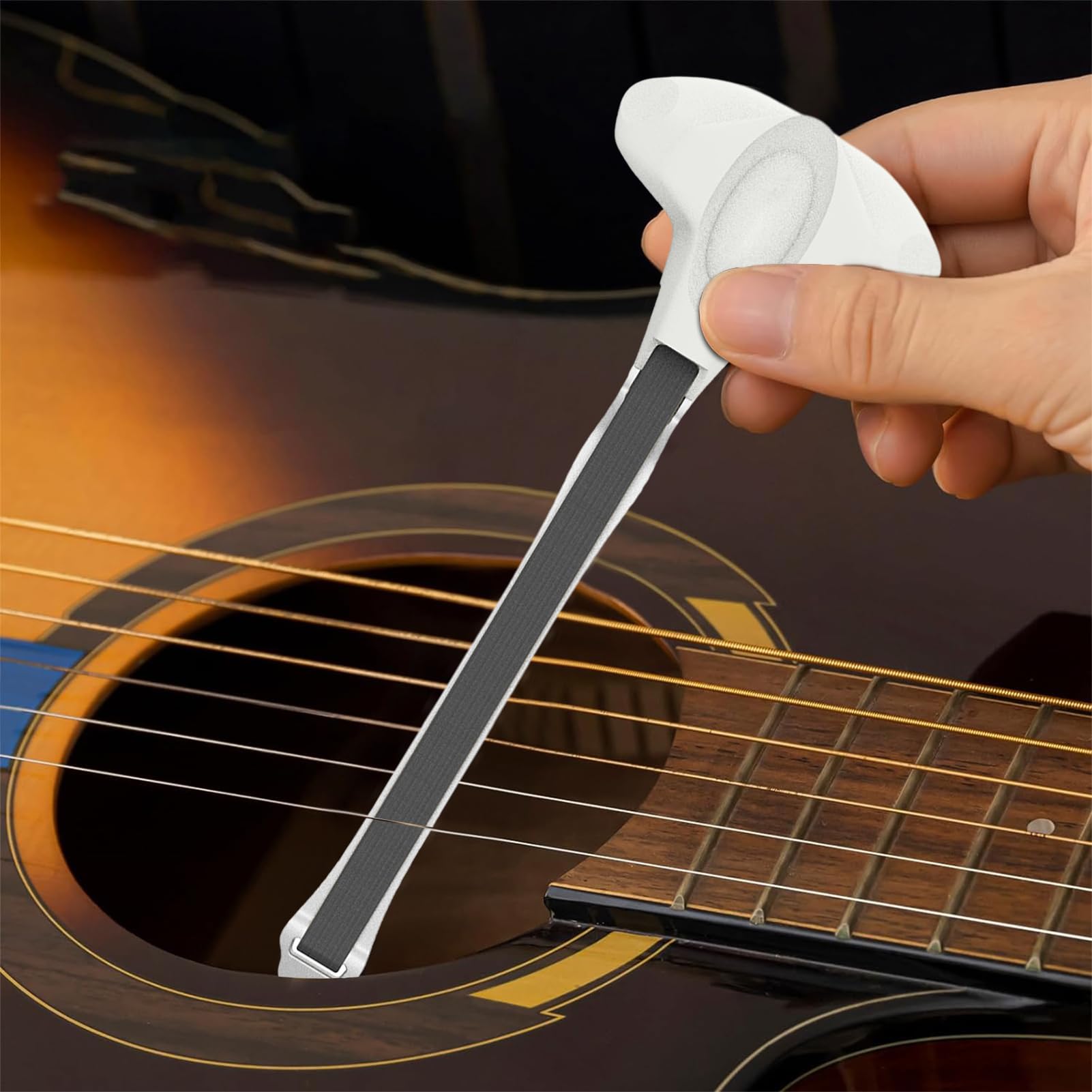 Plettri per chitarra, plettri unici, plettri per chitarra leggera ed | elastica, liscia e portatile - per chitarra con strumenti a corda doppia faccia per classe scuola di viaggio Soydan