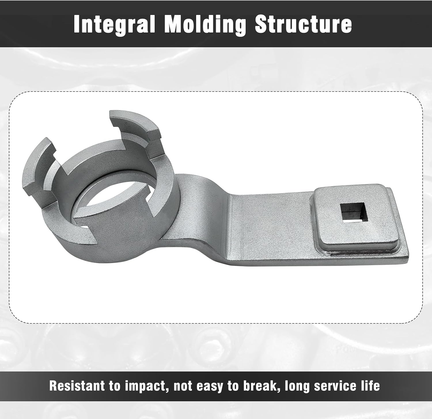 Crankshaft Pulley Holder Tool Compatible with Volvo Ford 1.8 2.0 2.3 16V, Crank Pulley Holding Wrench Tool.