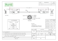 Vista 2 de CableWholesale Cable de impresora/dispositivo USB 2.0 de 6 pies, negro, tipo A macho/enchufe macho tipo B, cable USB de alta velocidad A macho a B