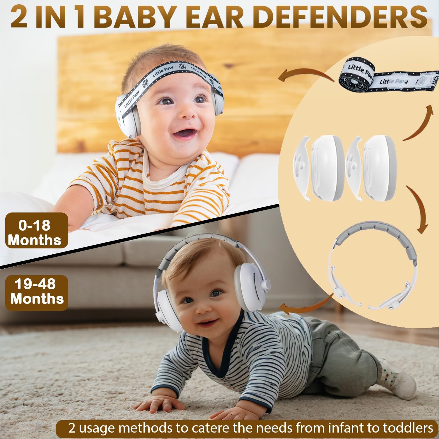 Dekukar 2-in-1 Baby Ear Defender for Babies Toddlers up to 36 Months, CE & UKCA Certified - Image 4