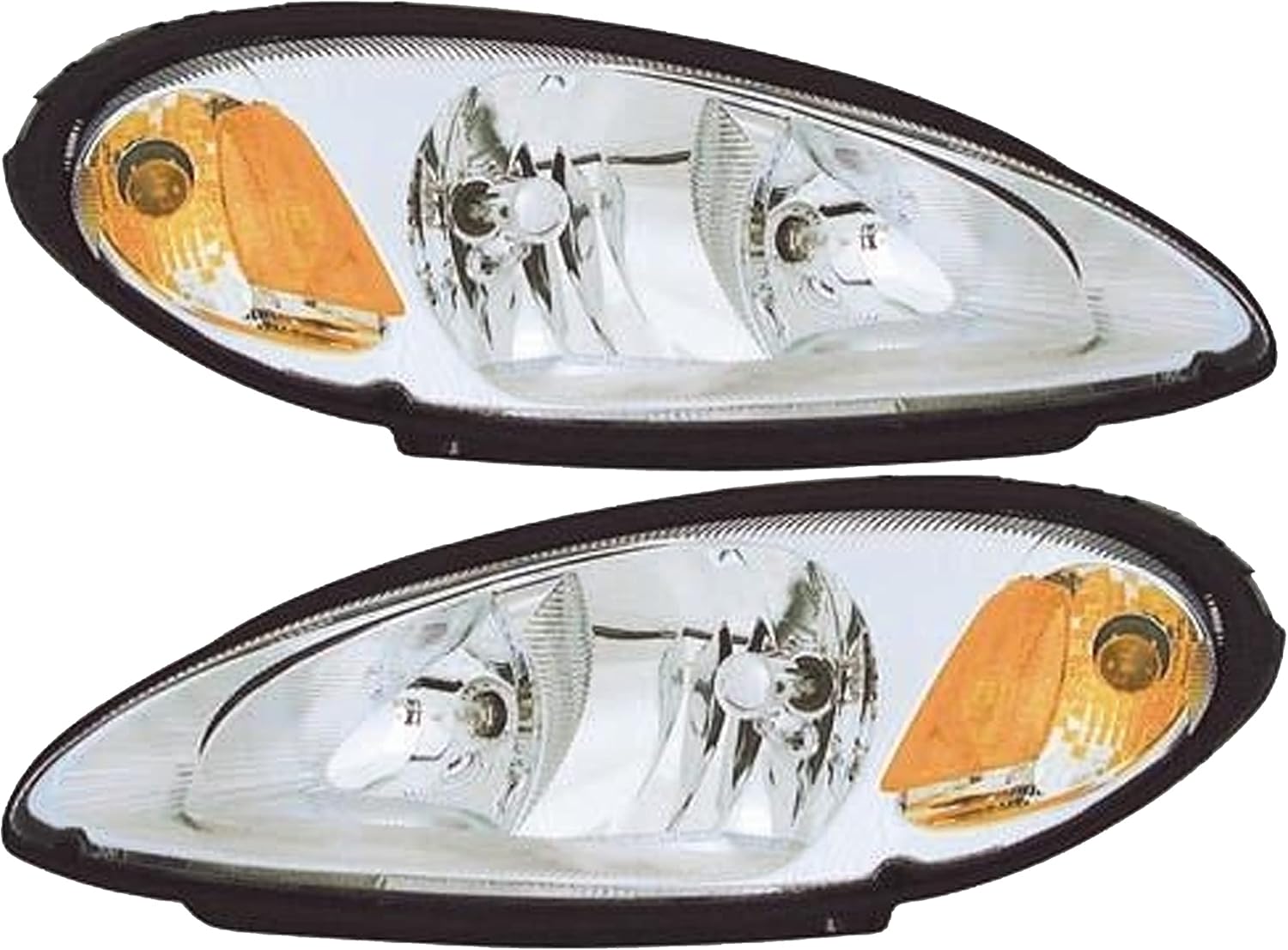 ALLIGATOR AUTO LIGHTS Replacement For Chrysler 2001-2005 PT Cruiser Wagon Halogen Headlight Headlamp Assembly with Bulbs Left/Driver Side -DOT & SAE Compliant-PartsLink # CH2502131 OEM # 5288765AI