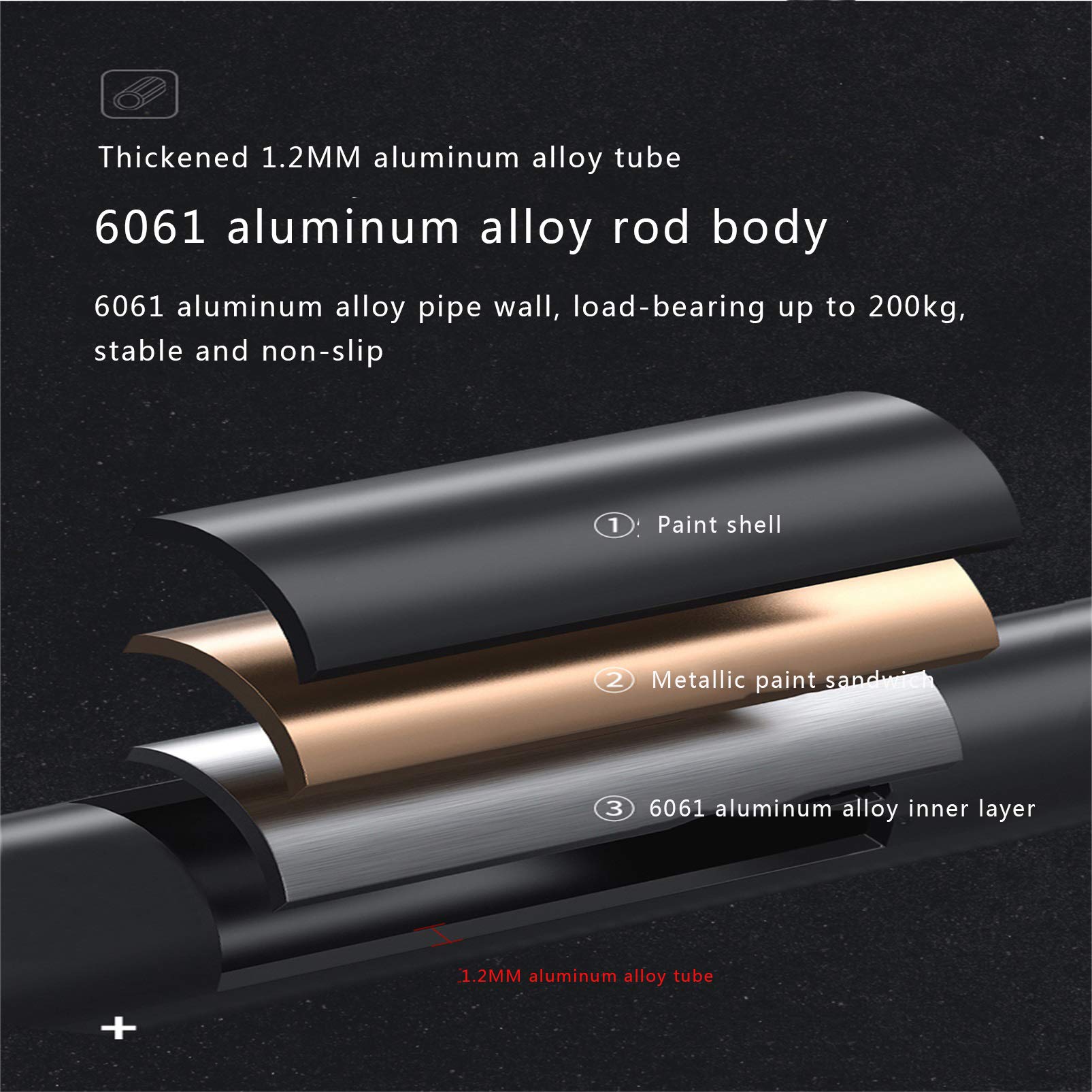 Muletas de antebrazo de aluminio ligeras ajustables con agarre ergonómico, bastón de mano para personas mayores y discapacitadas