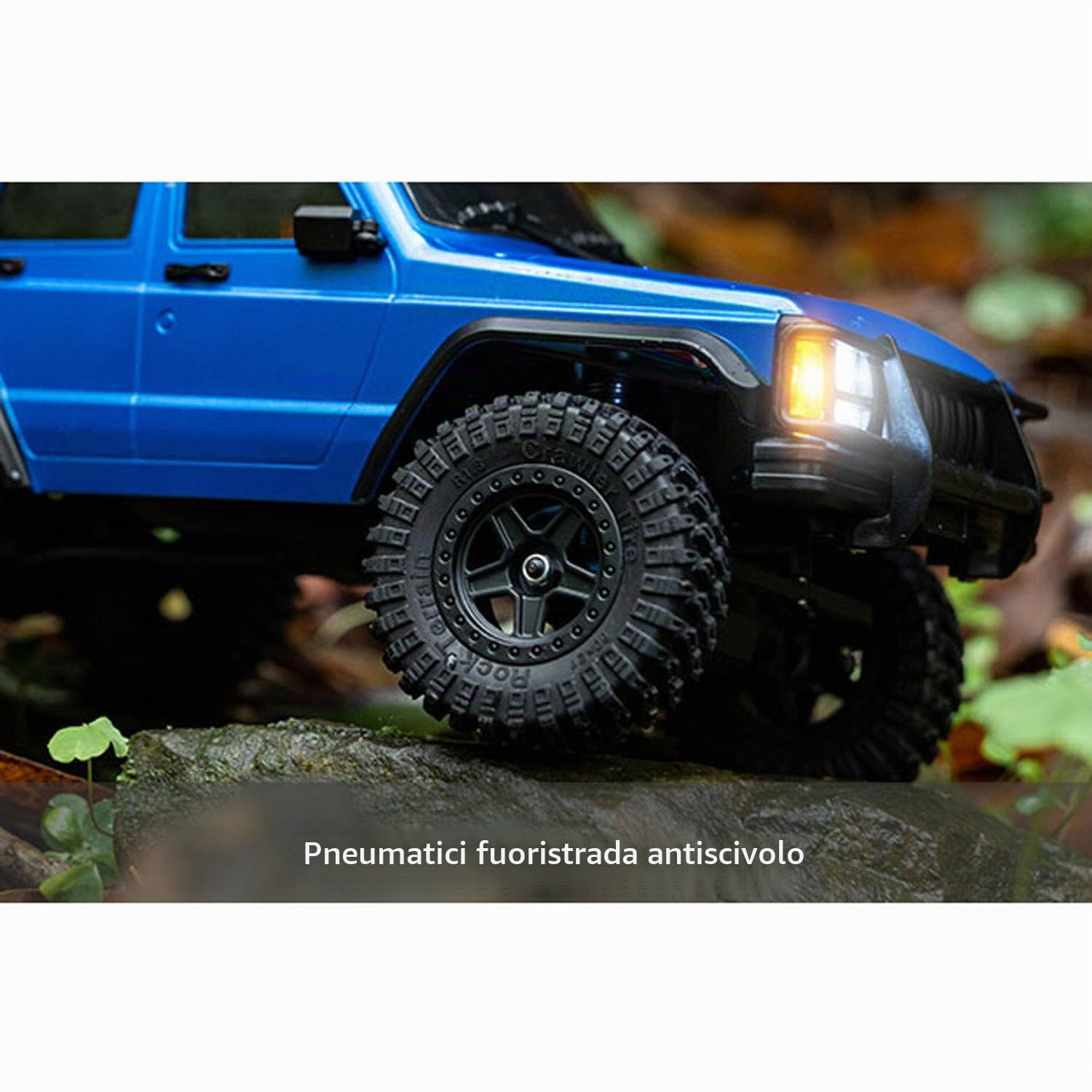 TOUCAN RC HOBBY 1/18 4x4 RC fuoristrada veicolo radiocomandato, crawler, modello C8809, 3 marce, motore a spazzola 370, 20-A-ESC, controllo 100 m, pronto all'uso come regalo speciale