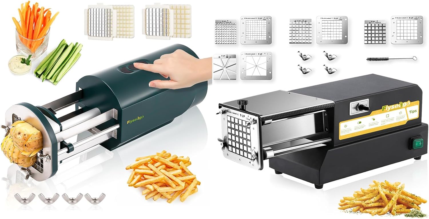Electric French Fry Cutter Commercial + Home Use