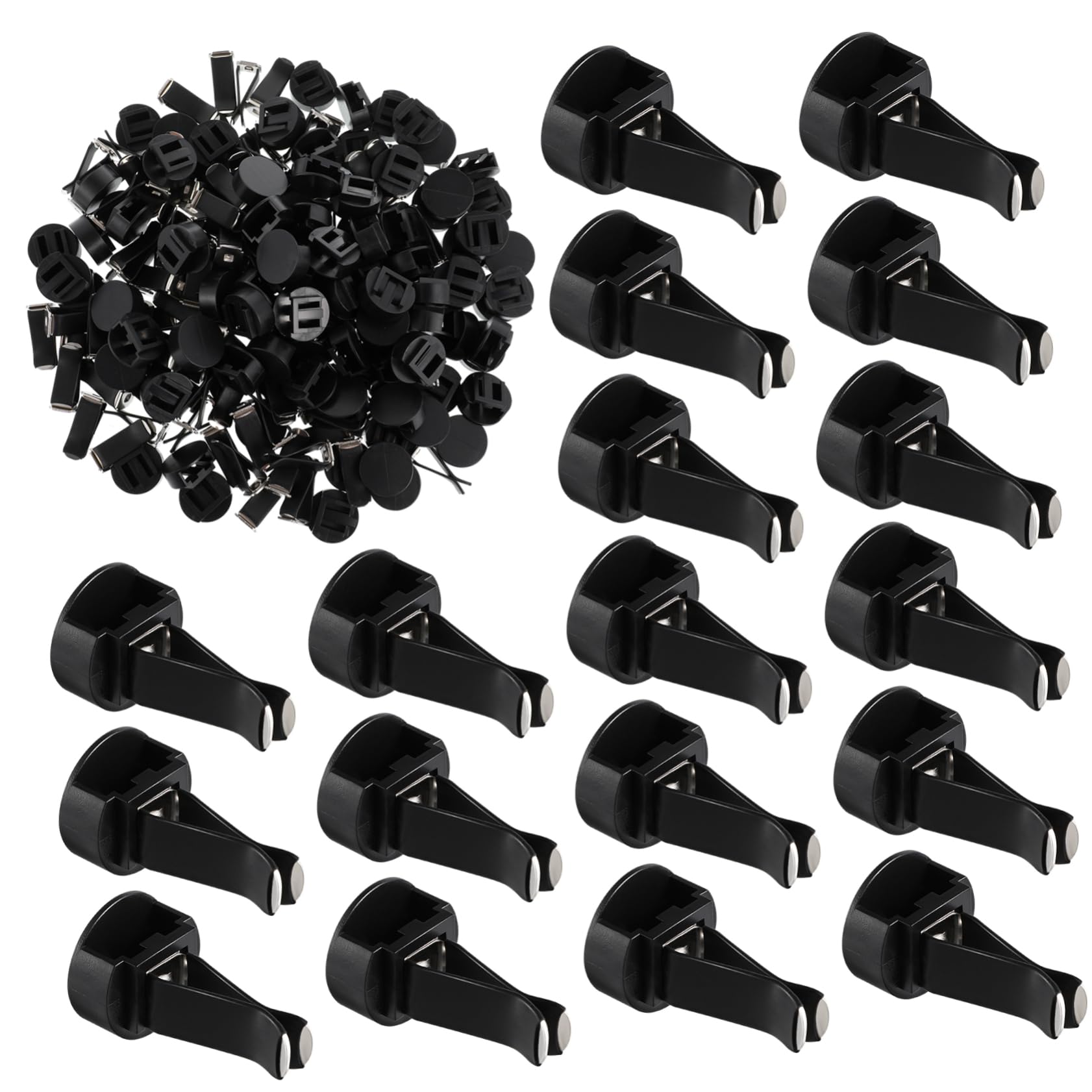 SOIMISS 100pezzi Clip Per Bocchette D'aria Auto Accessori Ventilazione Veicolo Clip Ventilazione Auto Design Classico Materiale Robusto Durevole Installazione Facile
