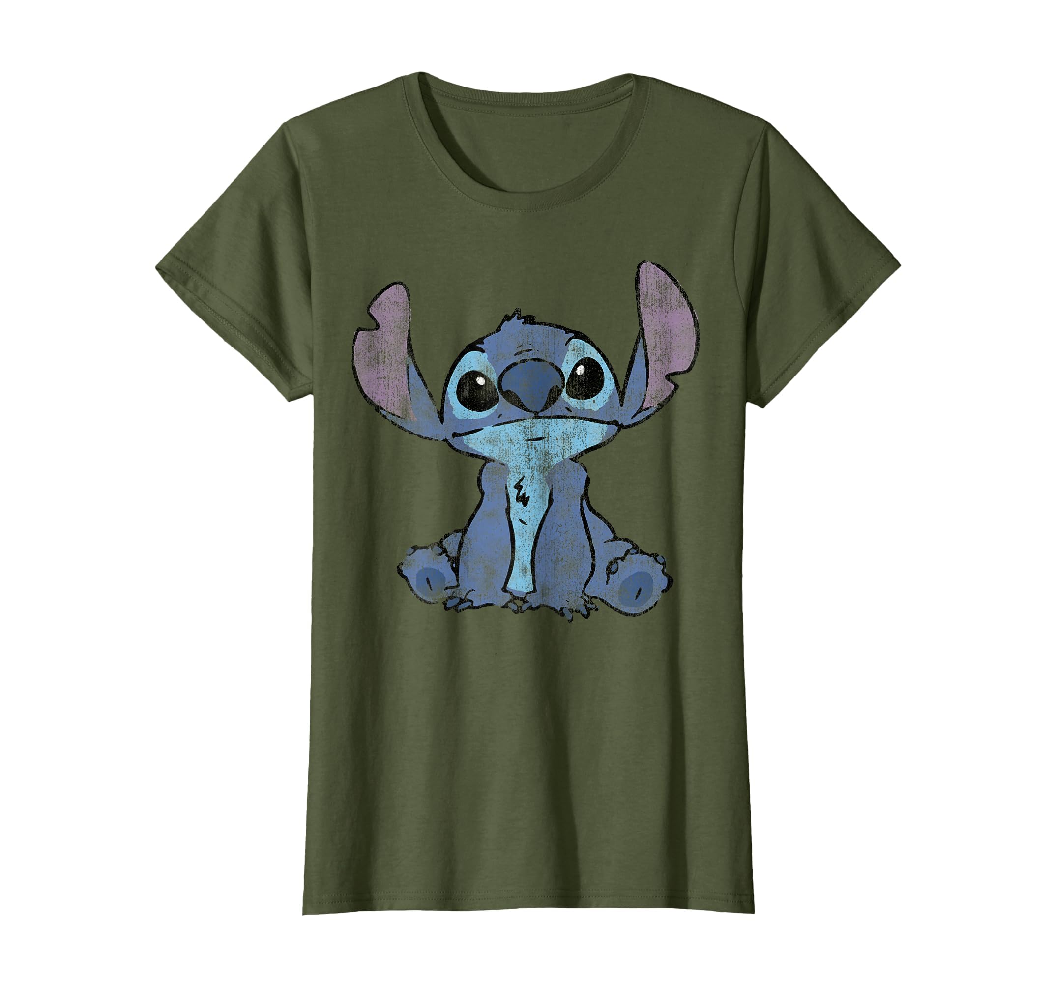 Disney Lilo &amp; Stitch Distressed Stitch Portrait T-Shirt